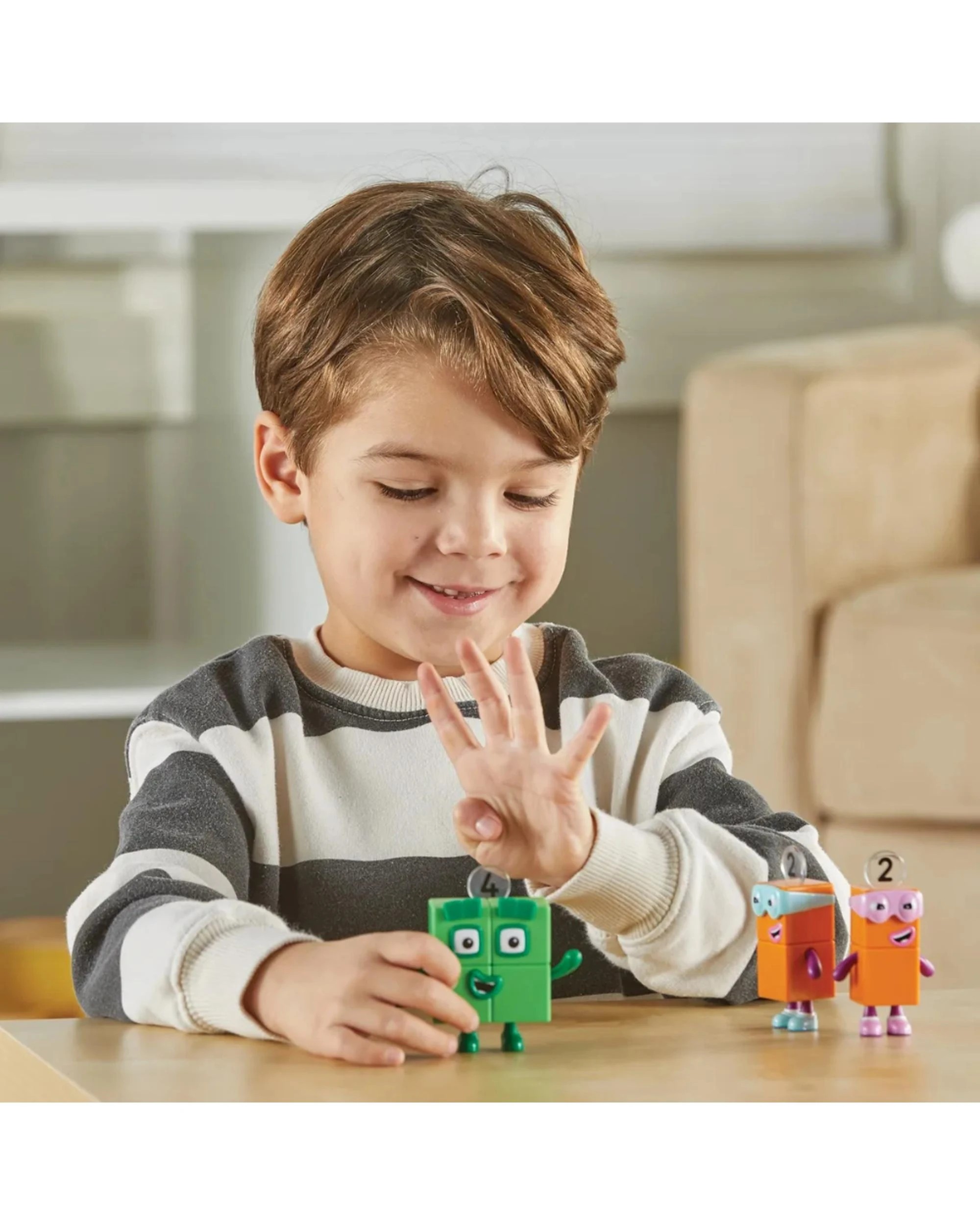 4 Hand2Mind Numberblocks Four and the Terrible Twos Figure Set, 4 of 4