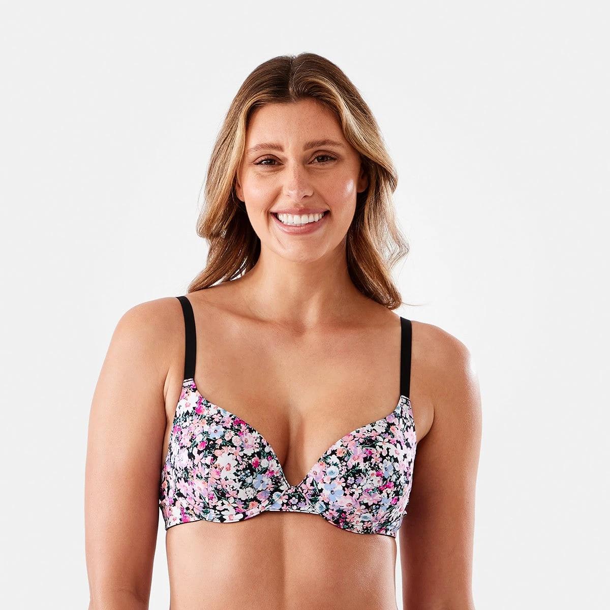 3 2 Pack T-shirt Bra BLACK DITSY MULTI, 3 of 8