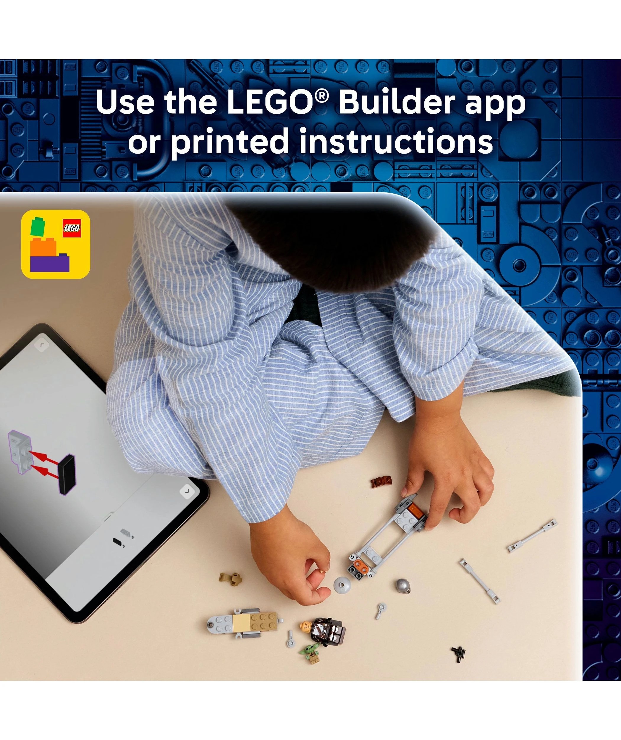 7 LEGO Star Wars The Mandalorian & Grogu's Speeder Bike 75436, 7 of 10