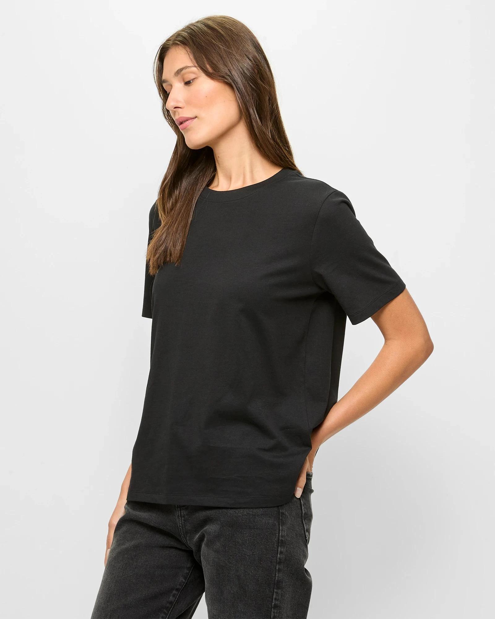 3 Target Australian Cotton Classic T-Shirt BLACK, 3 of 5