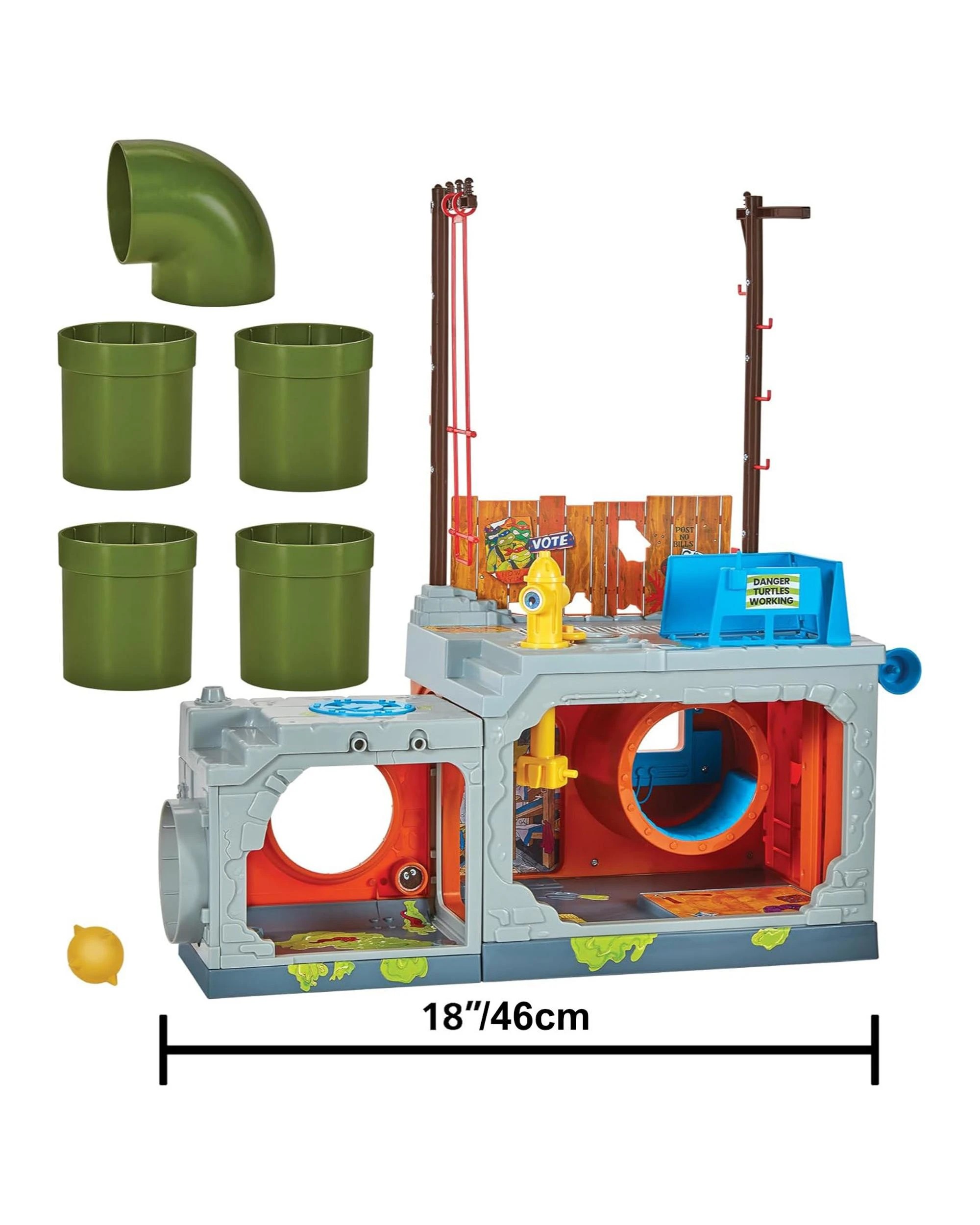 4 Teenage Mutant Ninja Turtles Classic Sewer Pipe Playset, 4 of 10