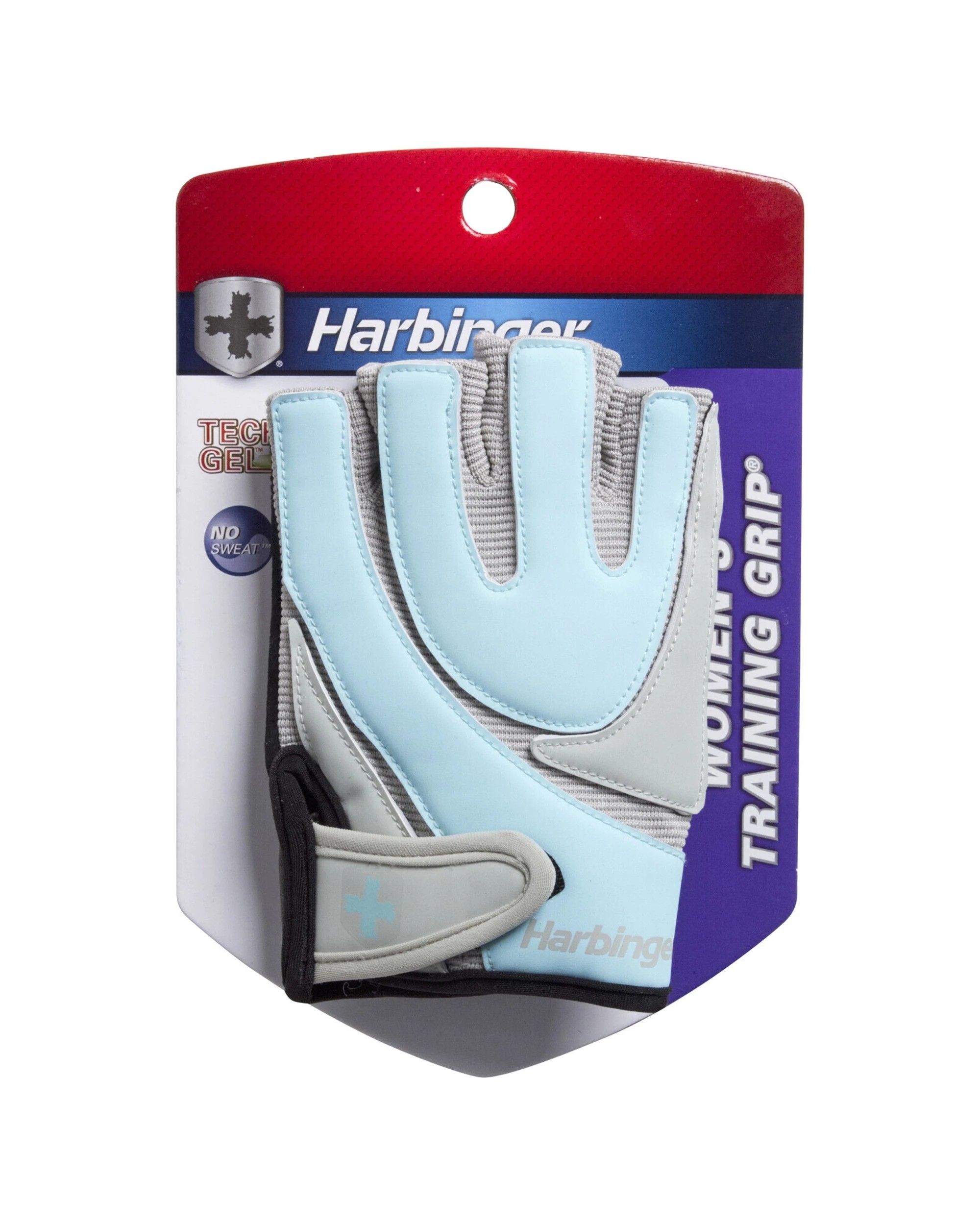 4 Harbinger Womens Training Grip Gloves TechGel Padding Leather Palm NoSweat - Multi, 4 of 10