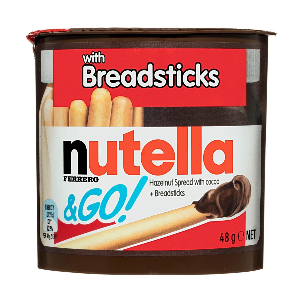 3 Nutella & Go Hazelnut Chocolate Spread with Breadsticks 48g, 3 of 9