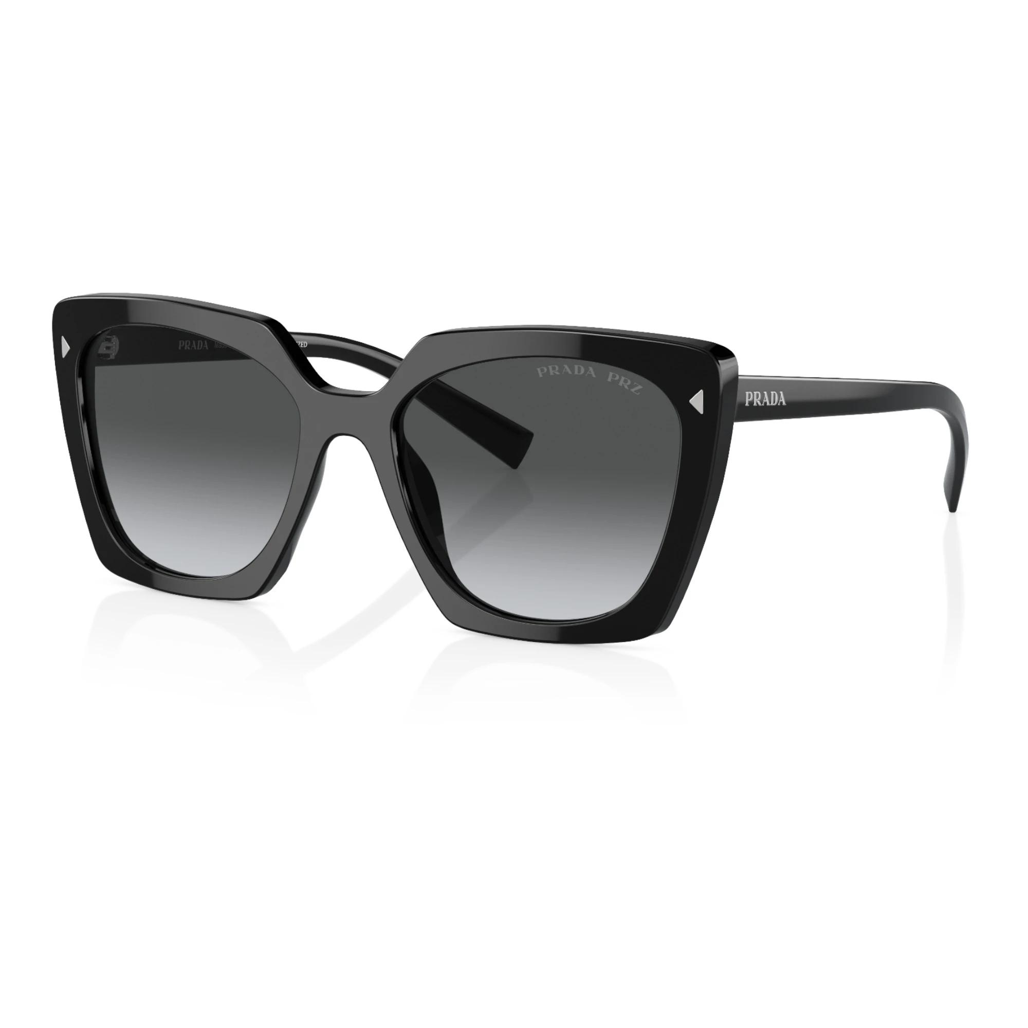 1 Prada Womens Polarised Sunglasses PR23ZS Gradient Sunnies BLACK/POLAR GREY, 1 of 5