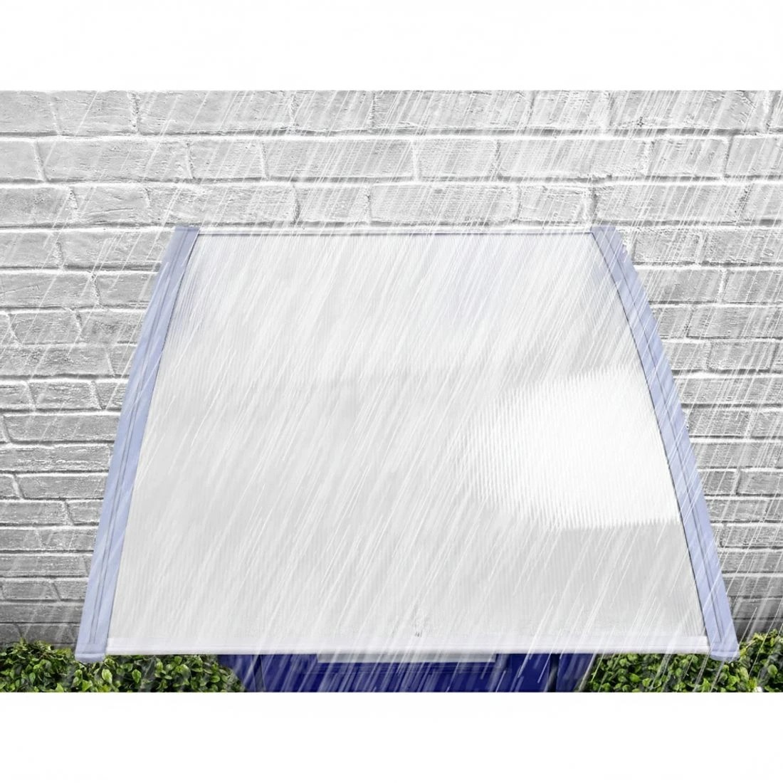 5 Instahut Window Door Awning Canopy 1.5mx3m Transparent Sheet  Plastic Frame - Clear, 5 of 6