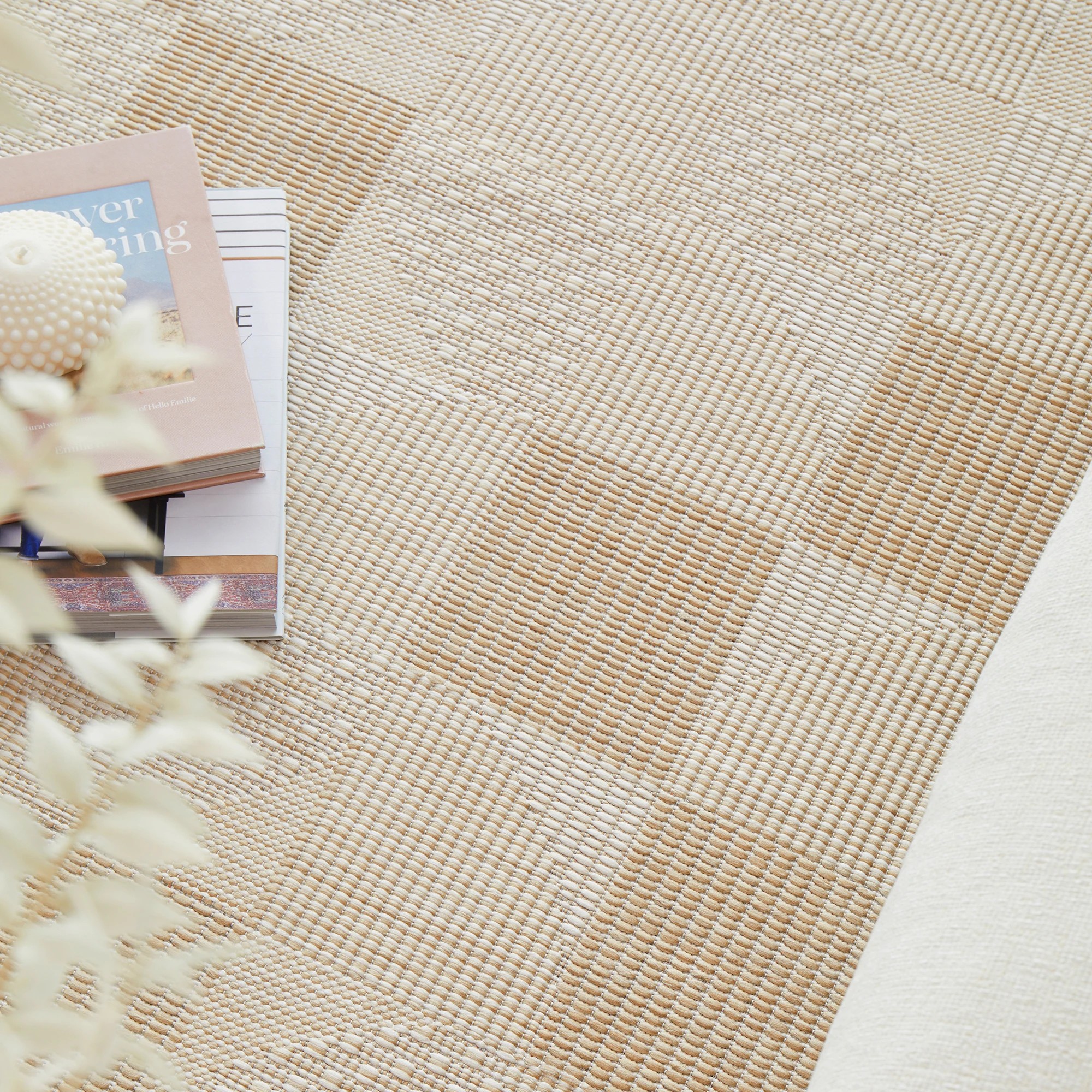 3 Common Ground Rugs Palmline Selin 300x80cm - Medium Outdoor Rug - Beige, 3 of 7