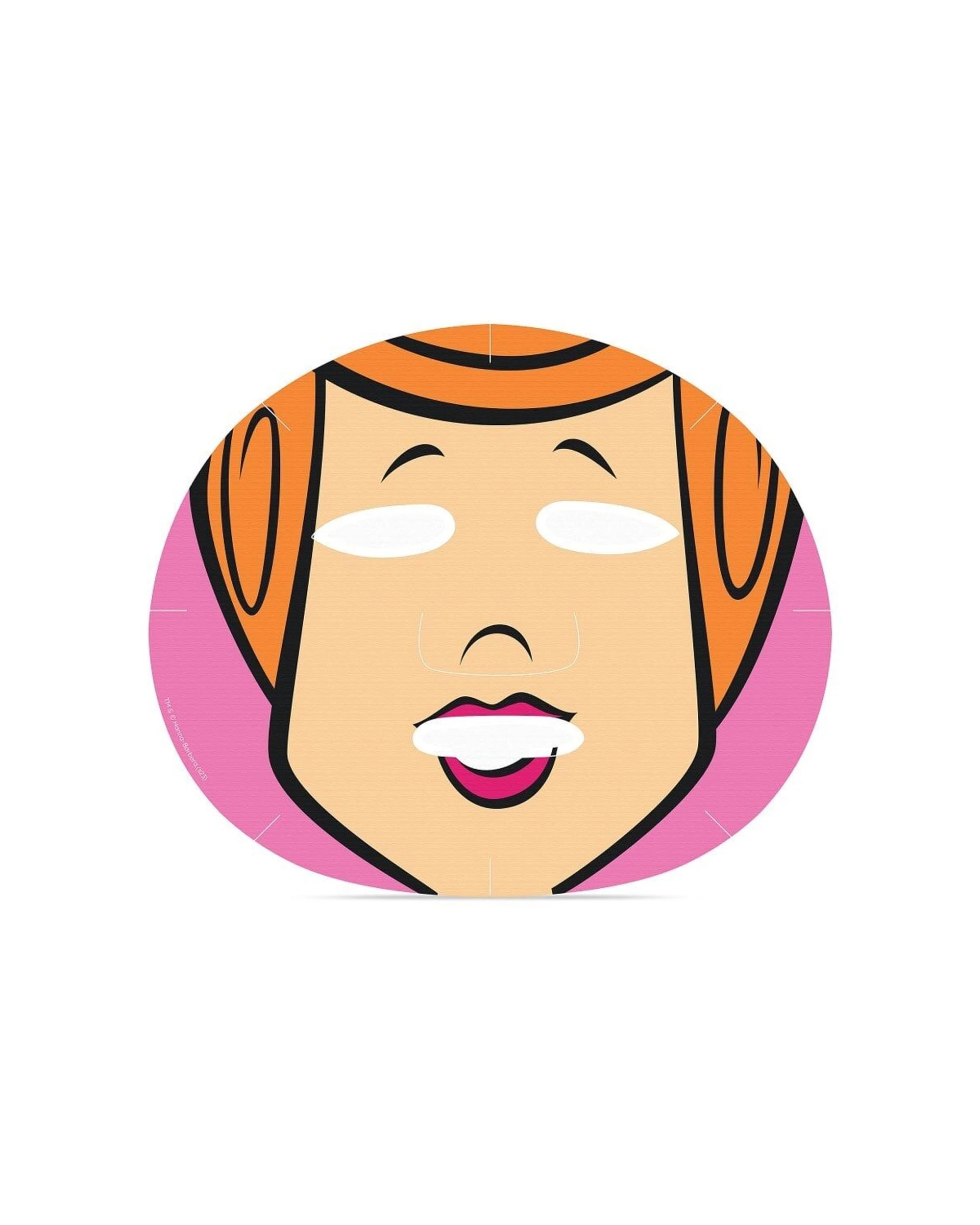 3 Warner Bros Wilma Flintstone Scented Cosmetic Sheet Face Mask Peach 6PK 25ml - Multi, 3 of 3