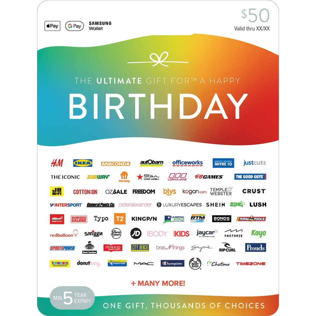 1 The Ultimate Birthday Gift For a Happy Birthday $50 Gift Card, 1 of 1