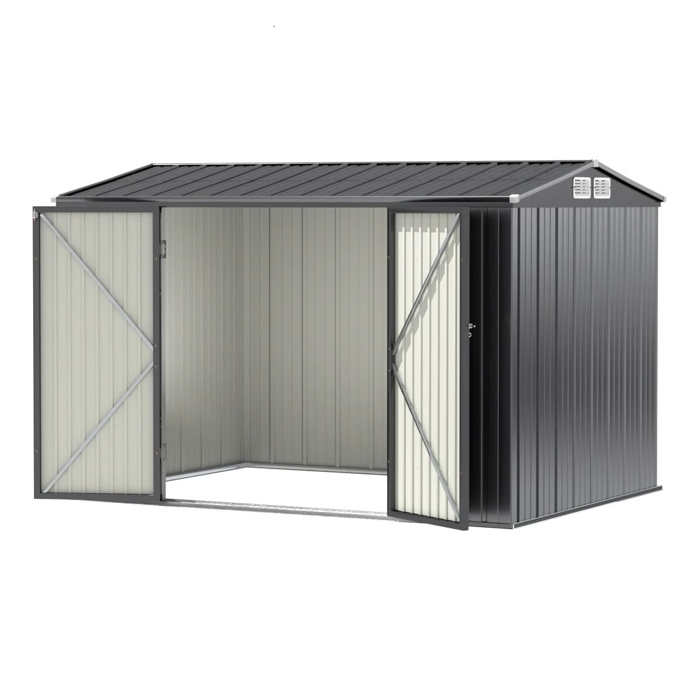 1 Giantz Garden Shed 3x2.18M Outdoor Storage Sheds Tool Workshop House - Black, 1 of 2