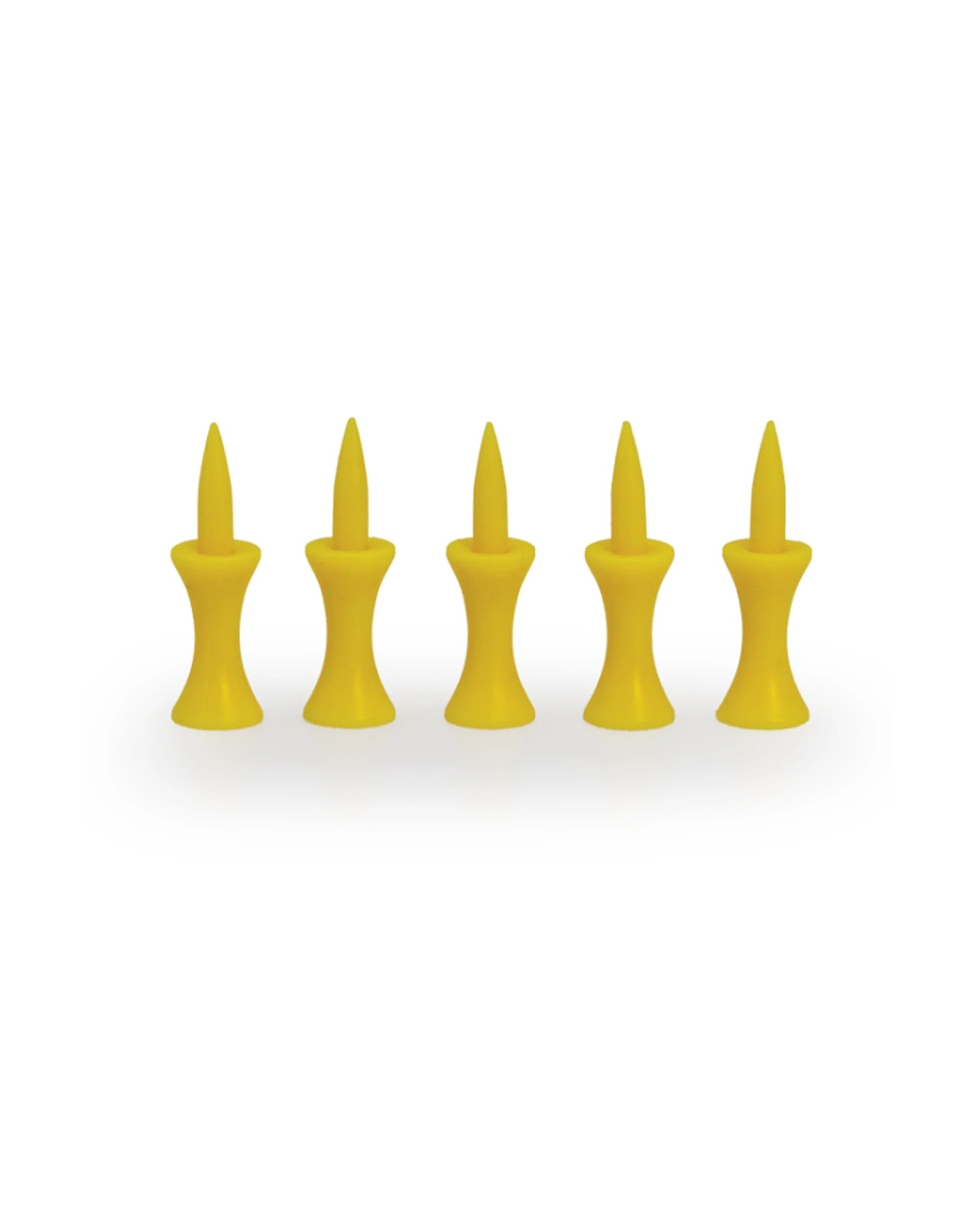 2 Victor Sports 100pc Plastic Golf Tees Lightweight Durable Accessories Pack - Yellow, 2 of 2
