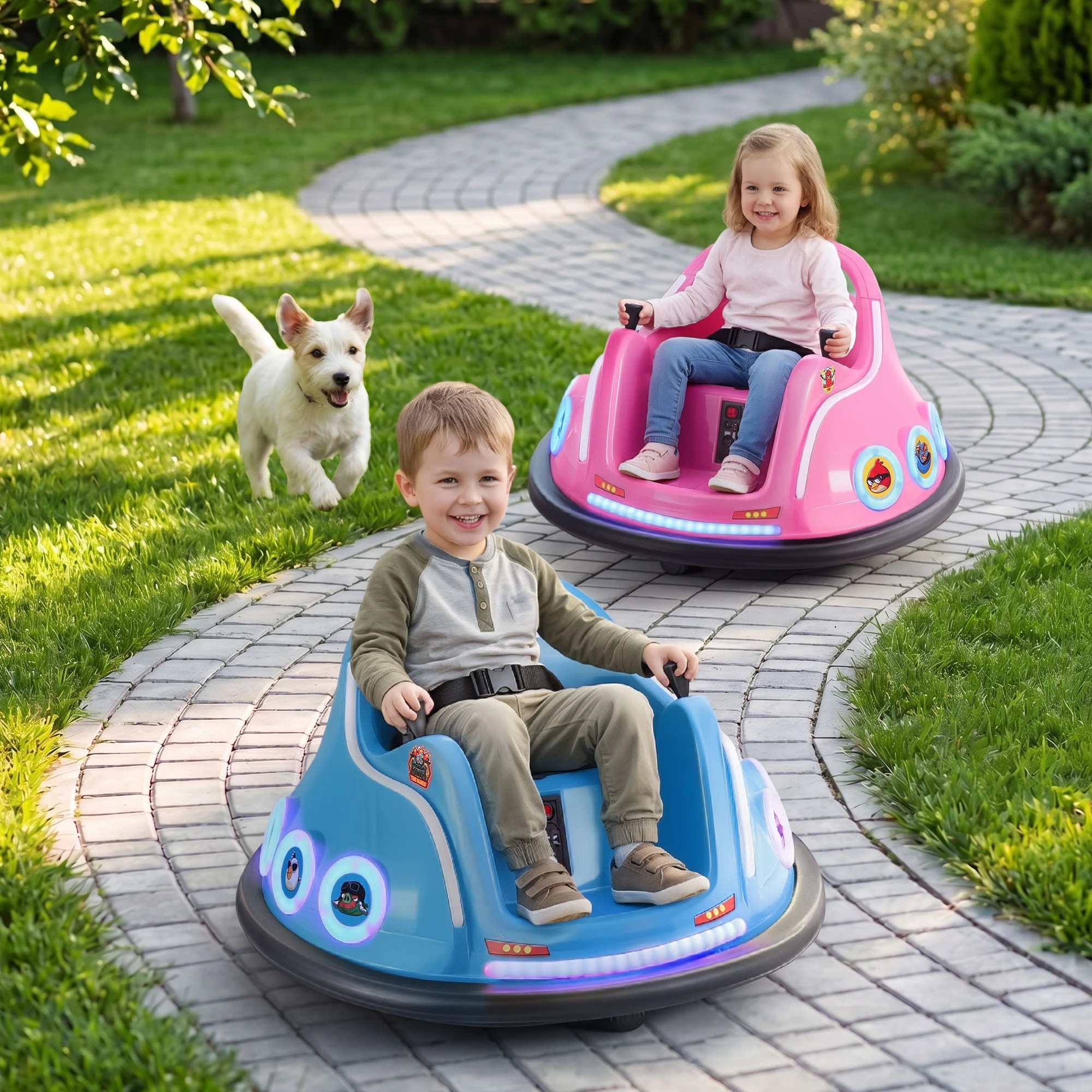 5 Rigo Kids Ride On Car Bumper Electric Toys Cars with Remote Control Stickers - Multi, 5 of 9