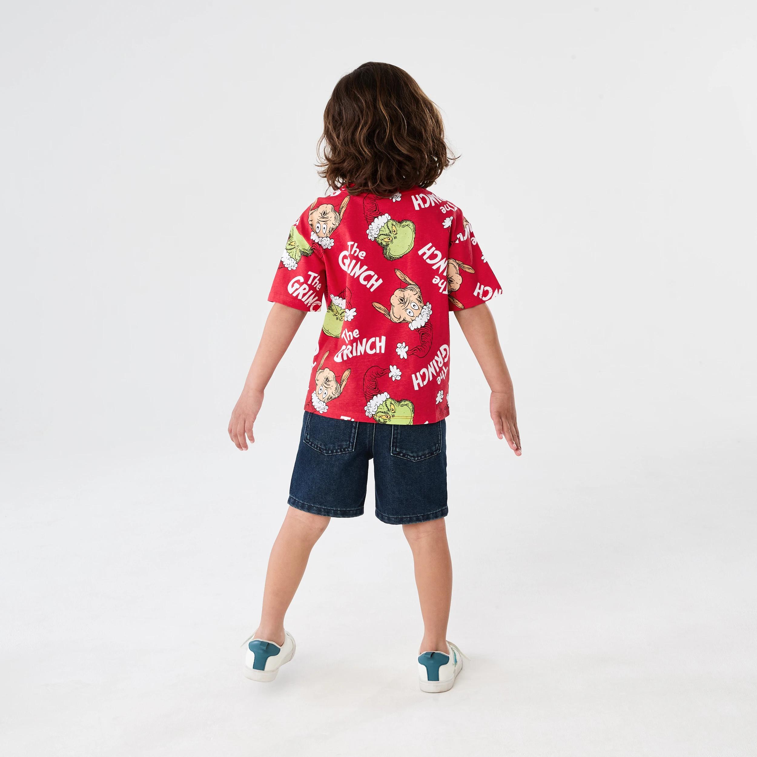 7 The Grinch License Christmas T-shirt GRINCH FAMILY KIDS PRINT AOP, 7 of 7