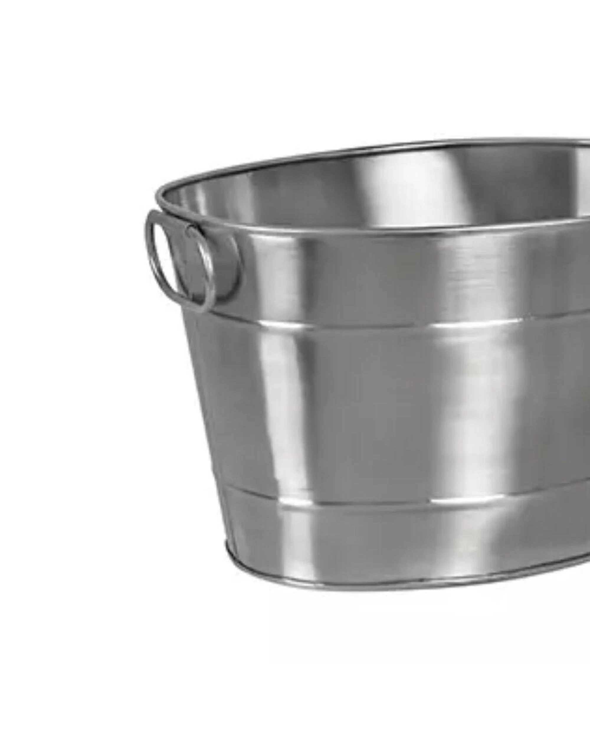 2 Moda Oval Beverage Tub Satin Stainless Steel 360x270x220mm, 2 of 3