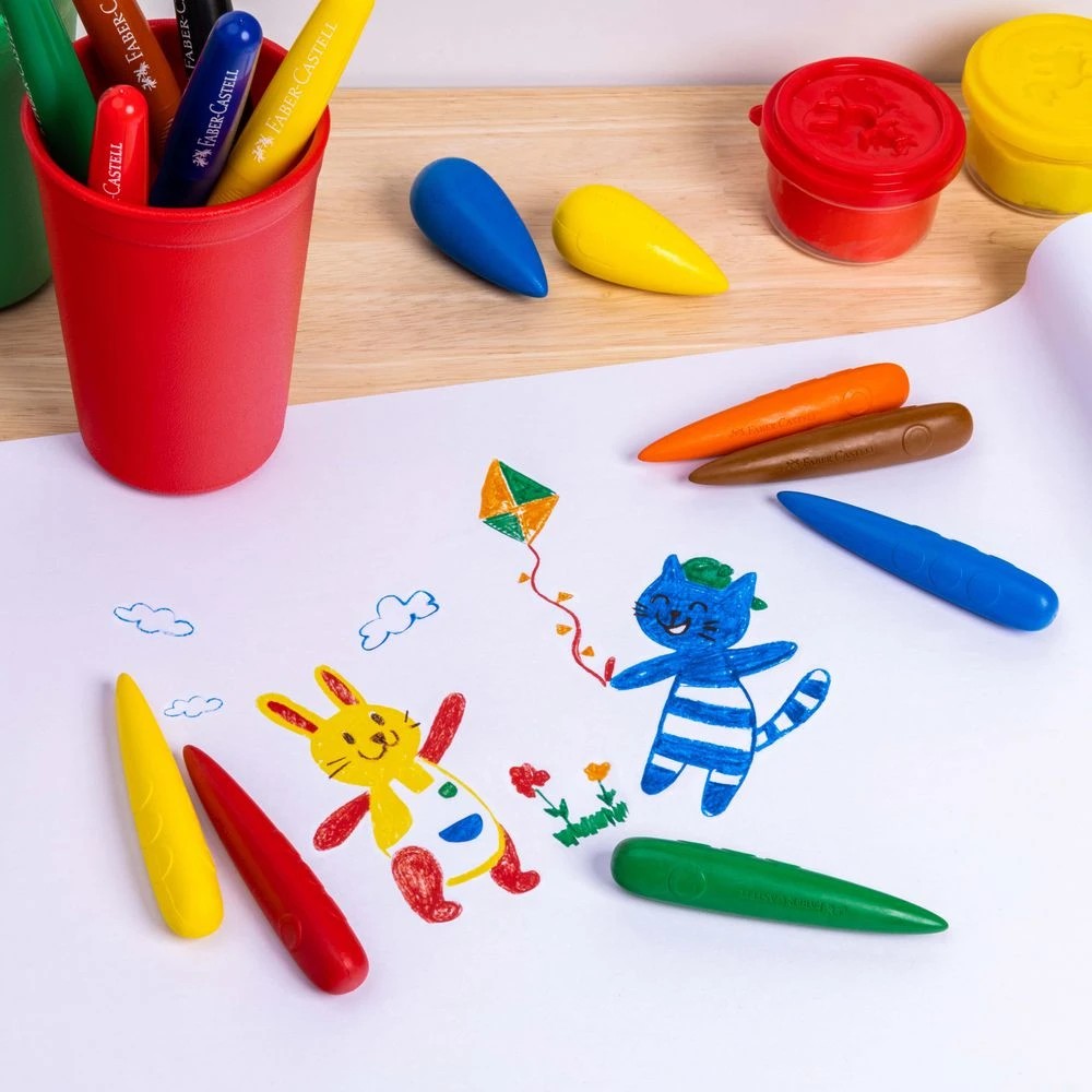 5 Faber-Castell Little Creatives Easy Grasp Finger Crayons 6, 5 of 8