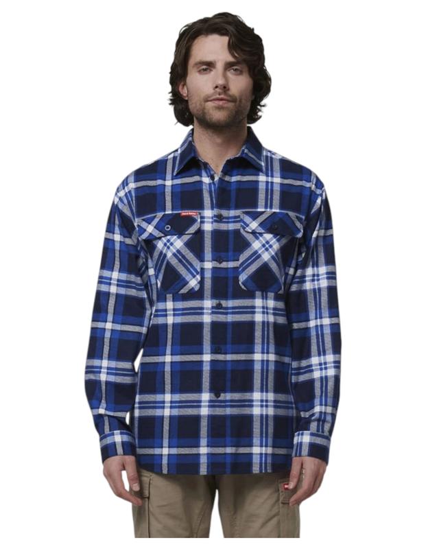 Hard Yakka Mens Long Sleeve Check Flannel S