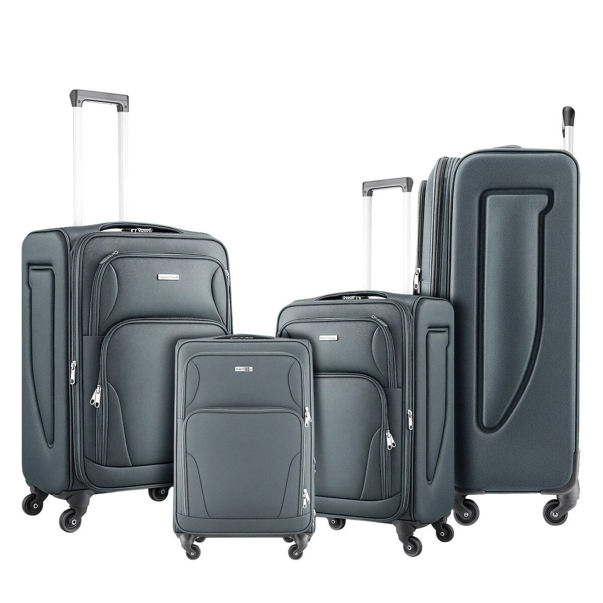 2 Buon Viaggio 4 Piece Suitcases Luggage Set Carry On Softside Travel Case, 2 of 3