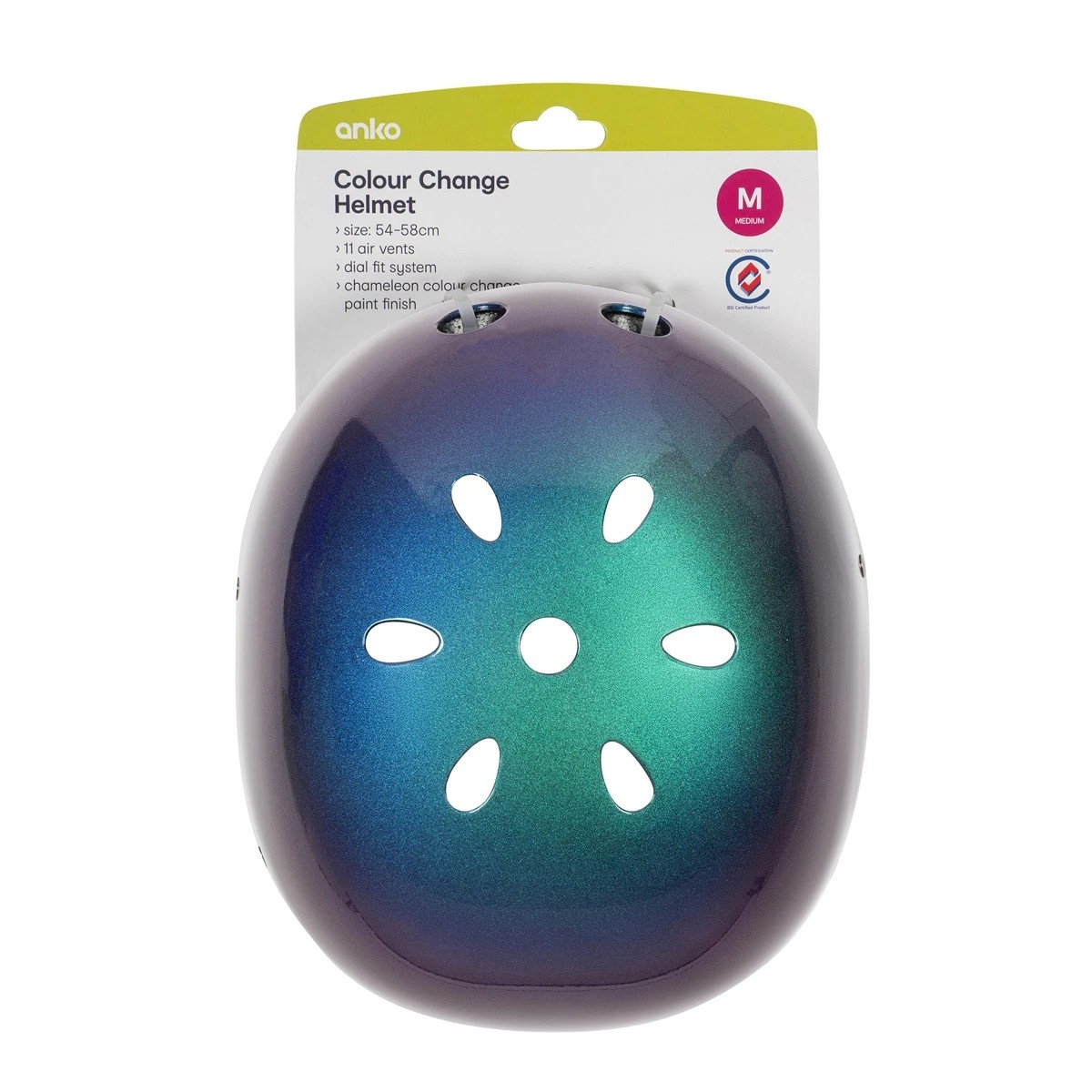 3 Colour Change Helmet - Medium, Blue, 3 of 3