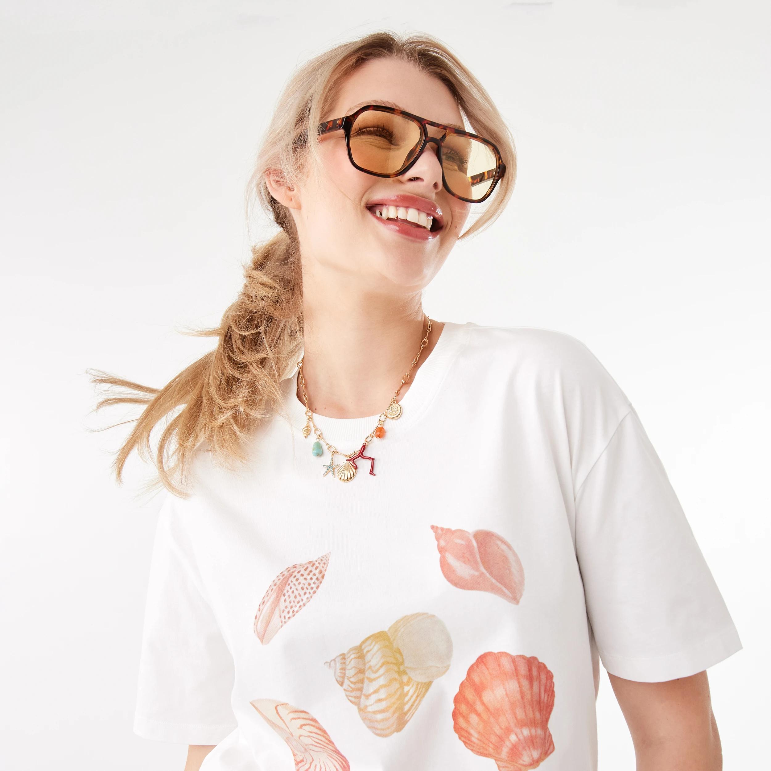 6 Square Aviator Glasses Tort Yel, 6 of 7