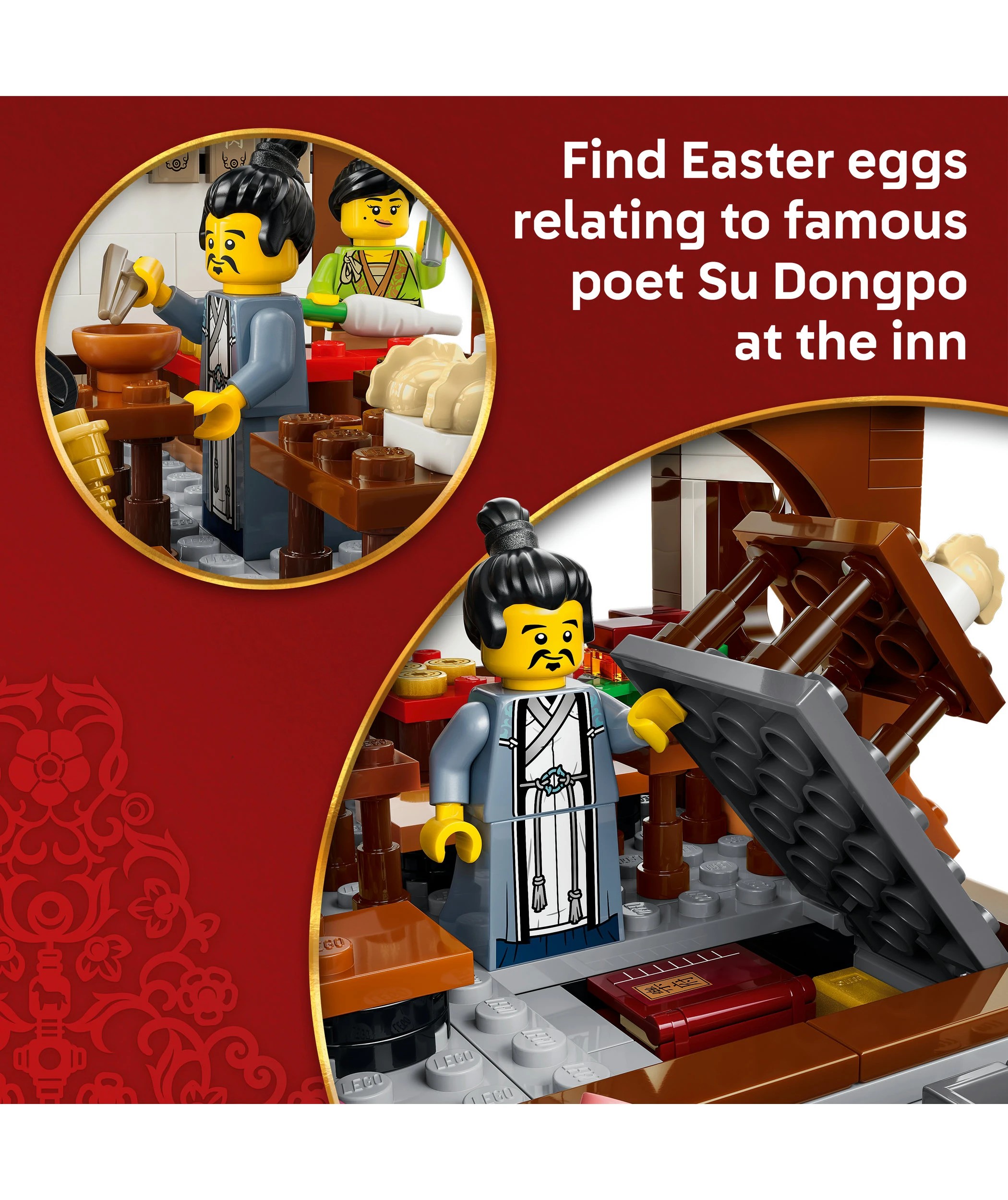 3 LEGO® Spring Festival Ancient Moon - Gazing Inn 80121 - Multi, 3 of 9