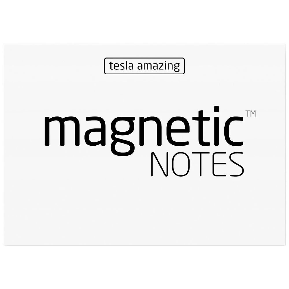 Tesla Amazing Magnetic Notes 70 x 50mm White - Kmart