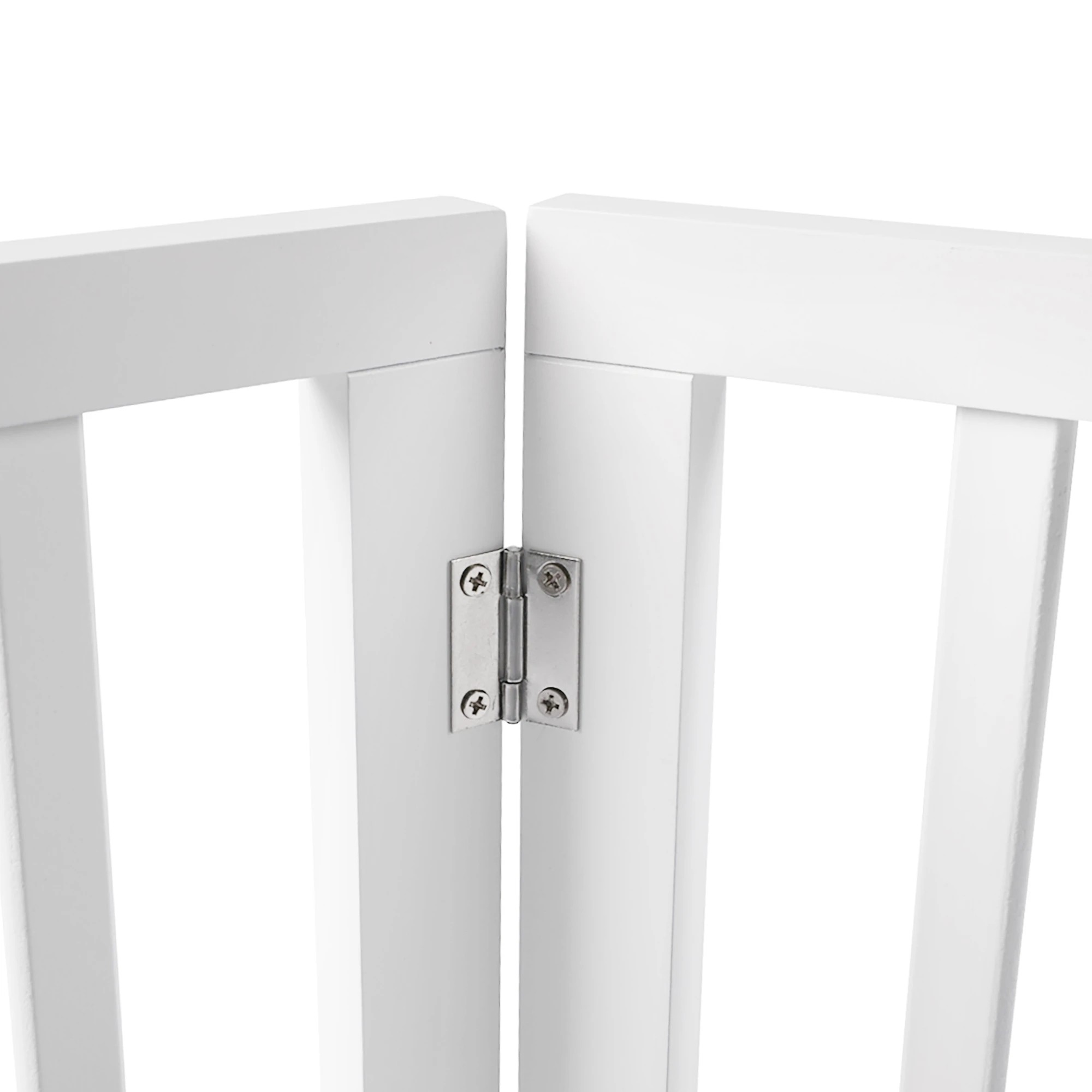 5 Pawz 6 Panels Wooden Pet Gate White, 5 of 7