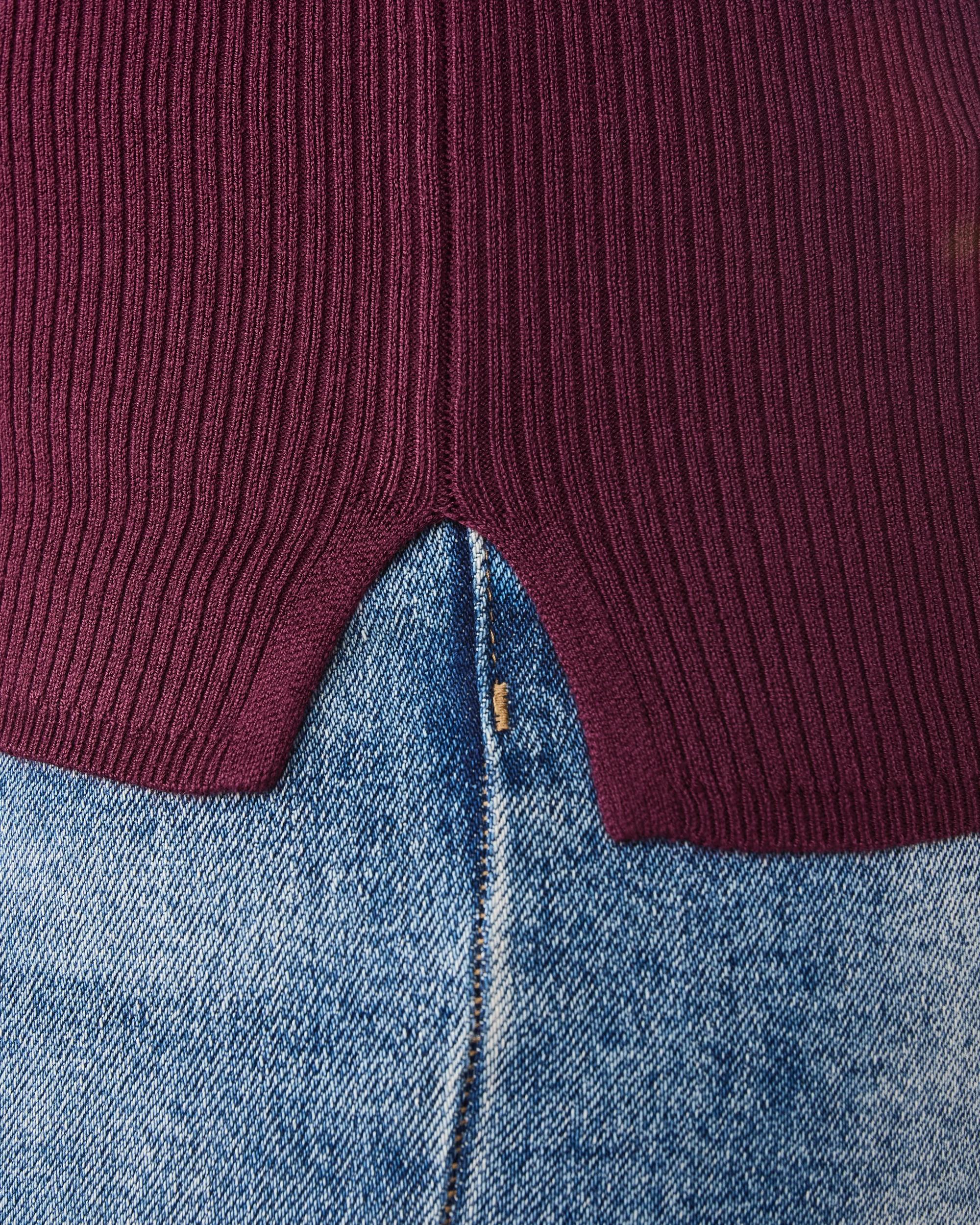 5 Curve Long Sleeve Scoop Neck Top Red Royale, 5 of 6