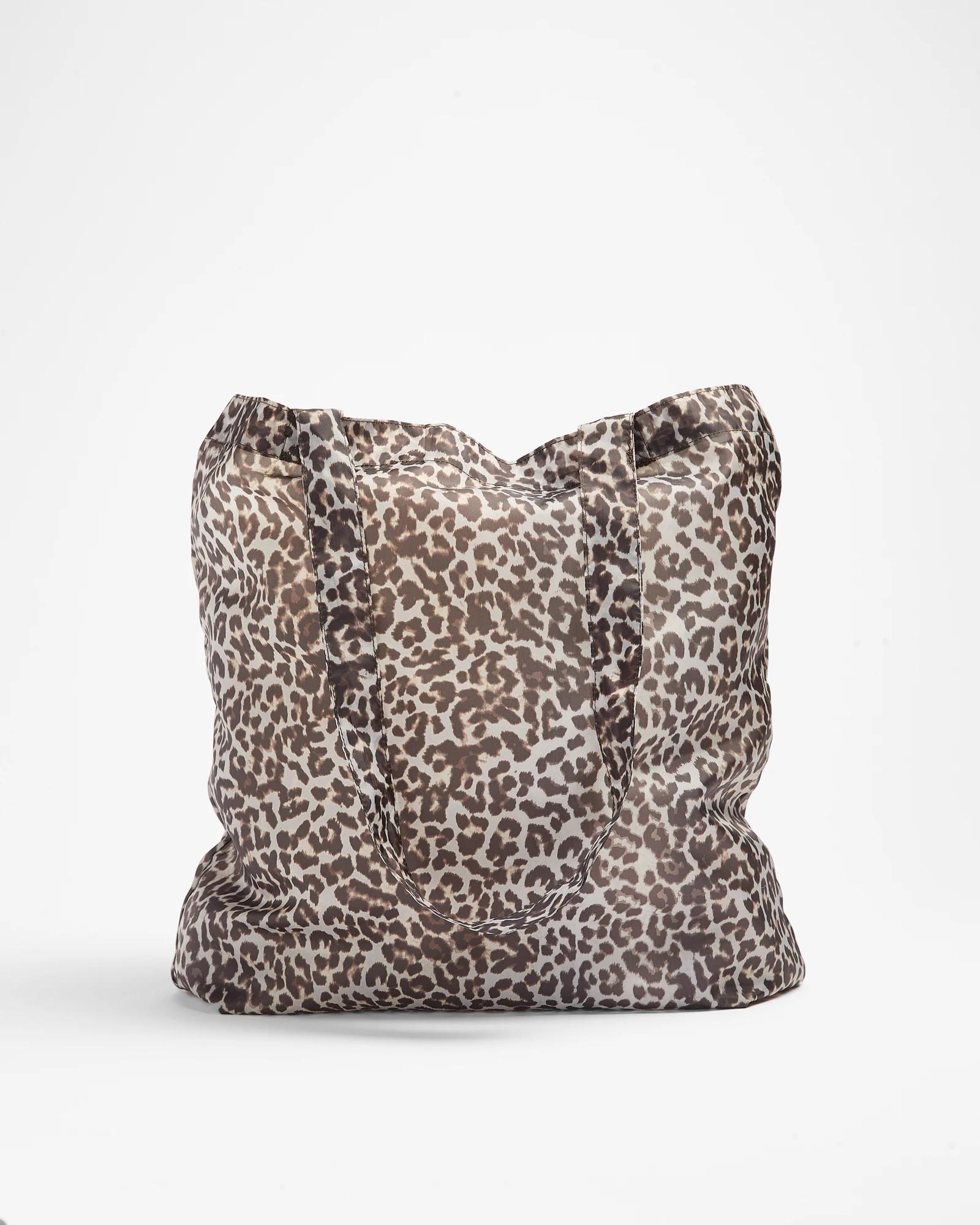 1 Target Fold Up Shopper Tote Bag LEOPARD, 1 of 3