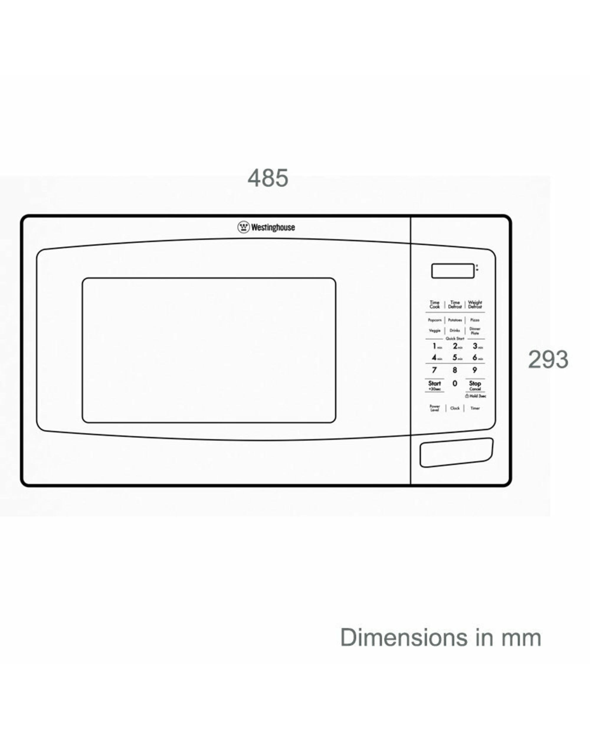 3 Westinghouse 23L 800W Countertop Microwave Oven White, 3 of 3