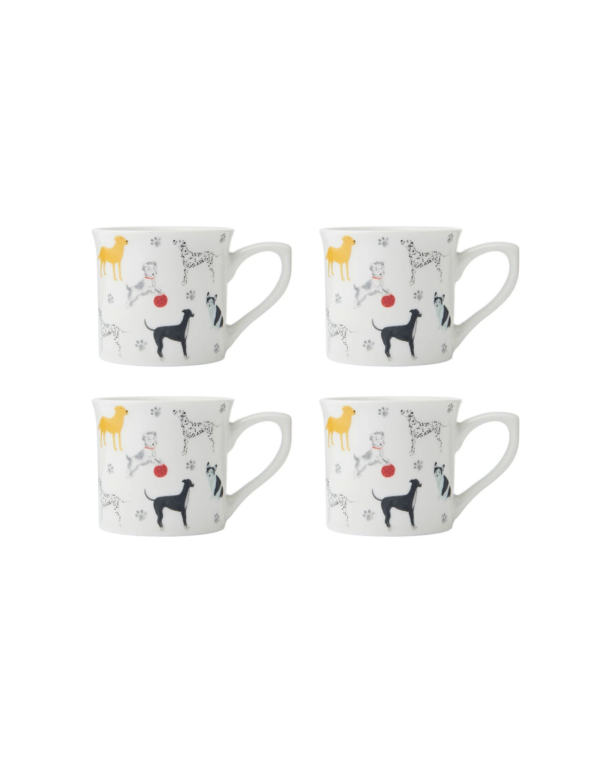 1 Mikasa 4PK Stoneware Fluted Coffee Mug 250ml - Multi, 1 of 8