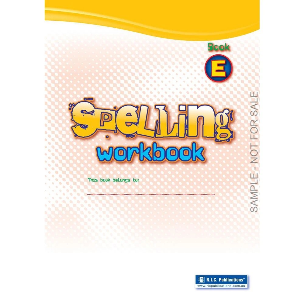 2 Spelling Workbook/Interactive Book E, 2 of 5