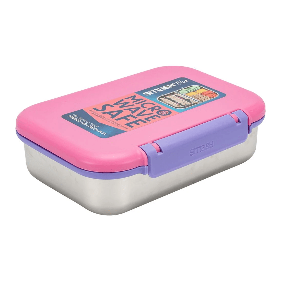 3 Smash Hinged Lid Lunch Box Navy, 3 of 6