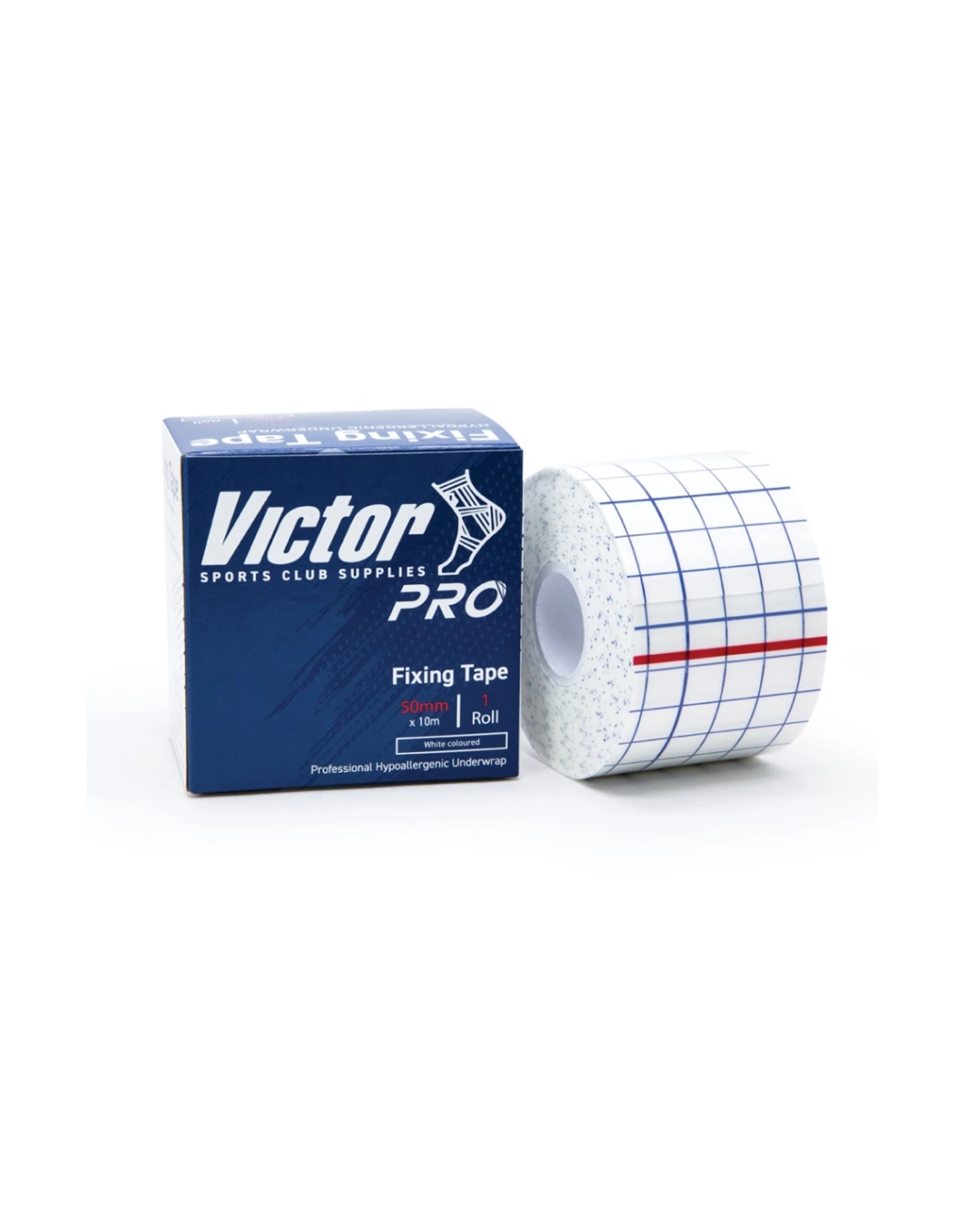 1 Victor Sports Pro Hypoallergenic Adhesive Underwrap Fixing Tape 5cmx10m - White, 1 of 2