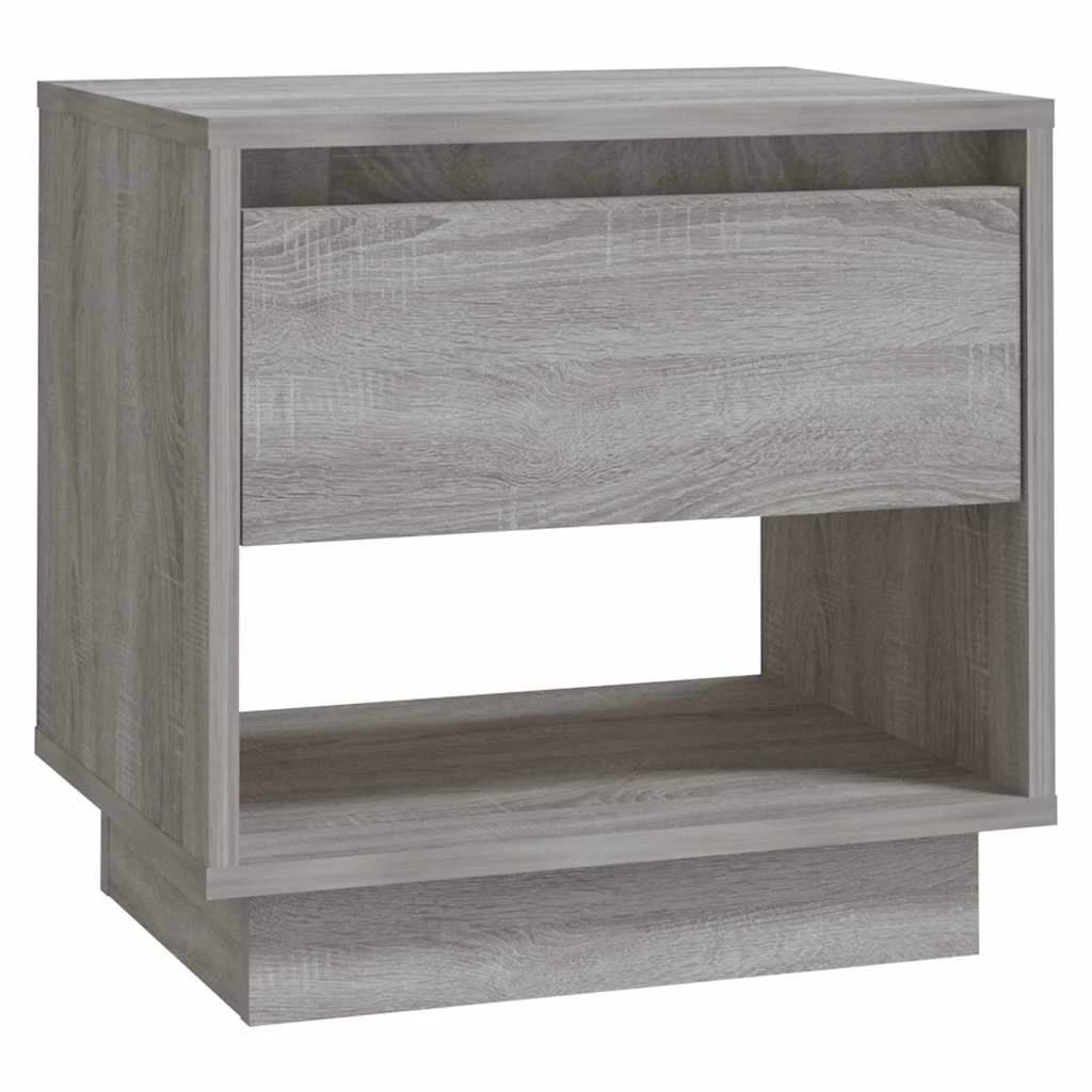3 Vidaxl Bedside Cabinet Bedside Cabinet, Bedside Cabinets - Grey, 3 of 8
