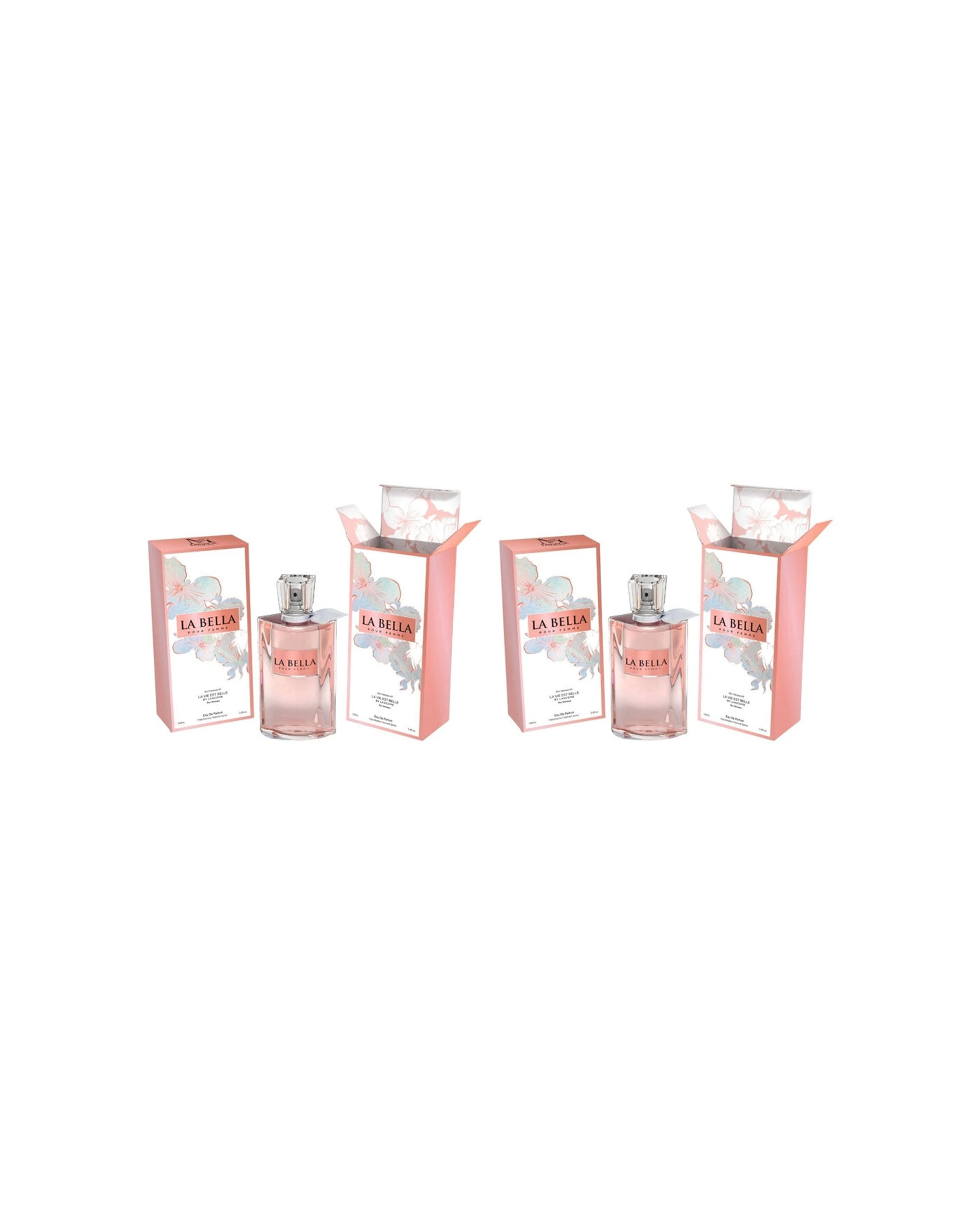 1 Mirage La Bella Eau De Parfum Edp Spray Scent Fragrance For Women 2 Pack 100Ml - Pink, 1 of 2