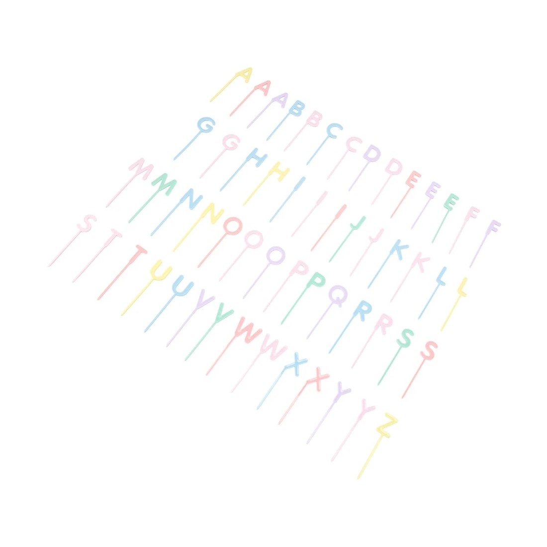 2 55 Piece Letter Cake Toppers, 2 of 5