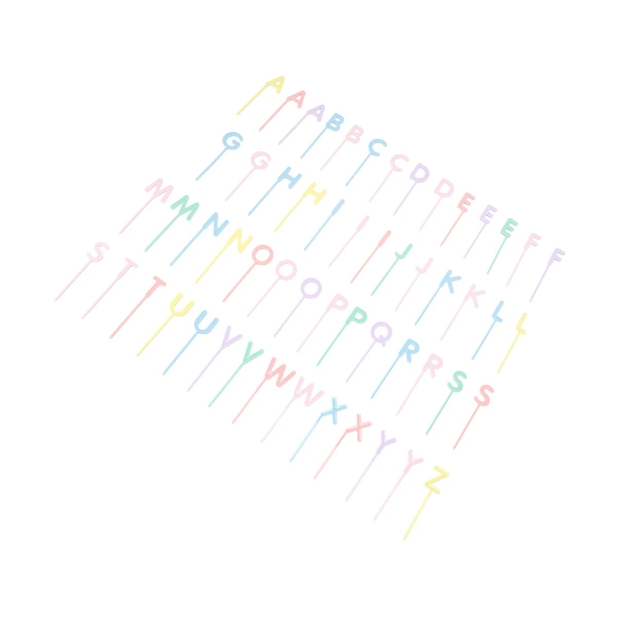 2 55 Piece Letter Cake Toppers, 2 of 5