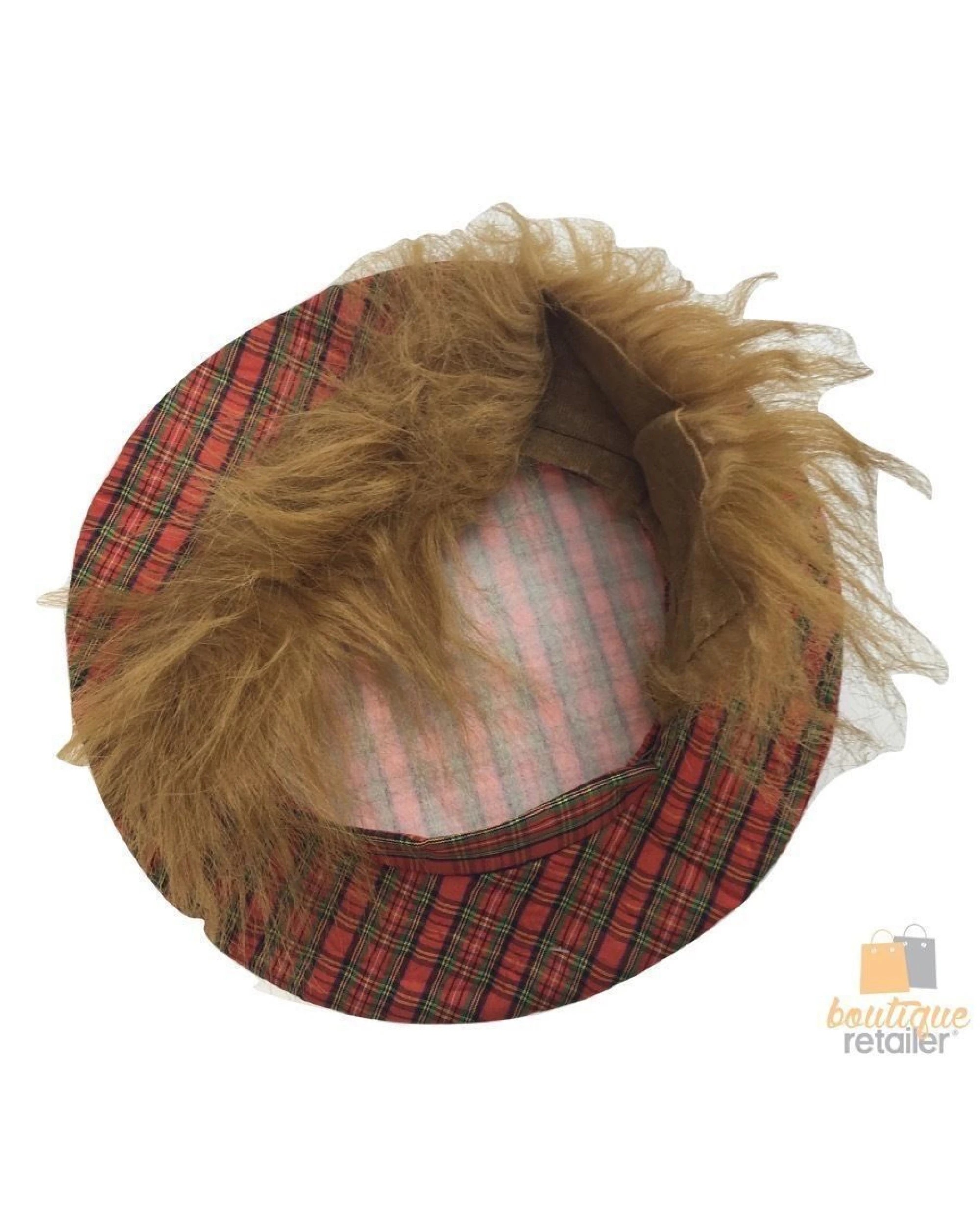4 BR Costumes Tam O'Shanter Fancy Dress Hat with Hair, 4 of 7