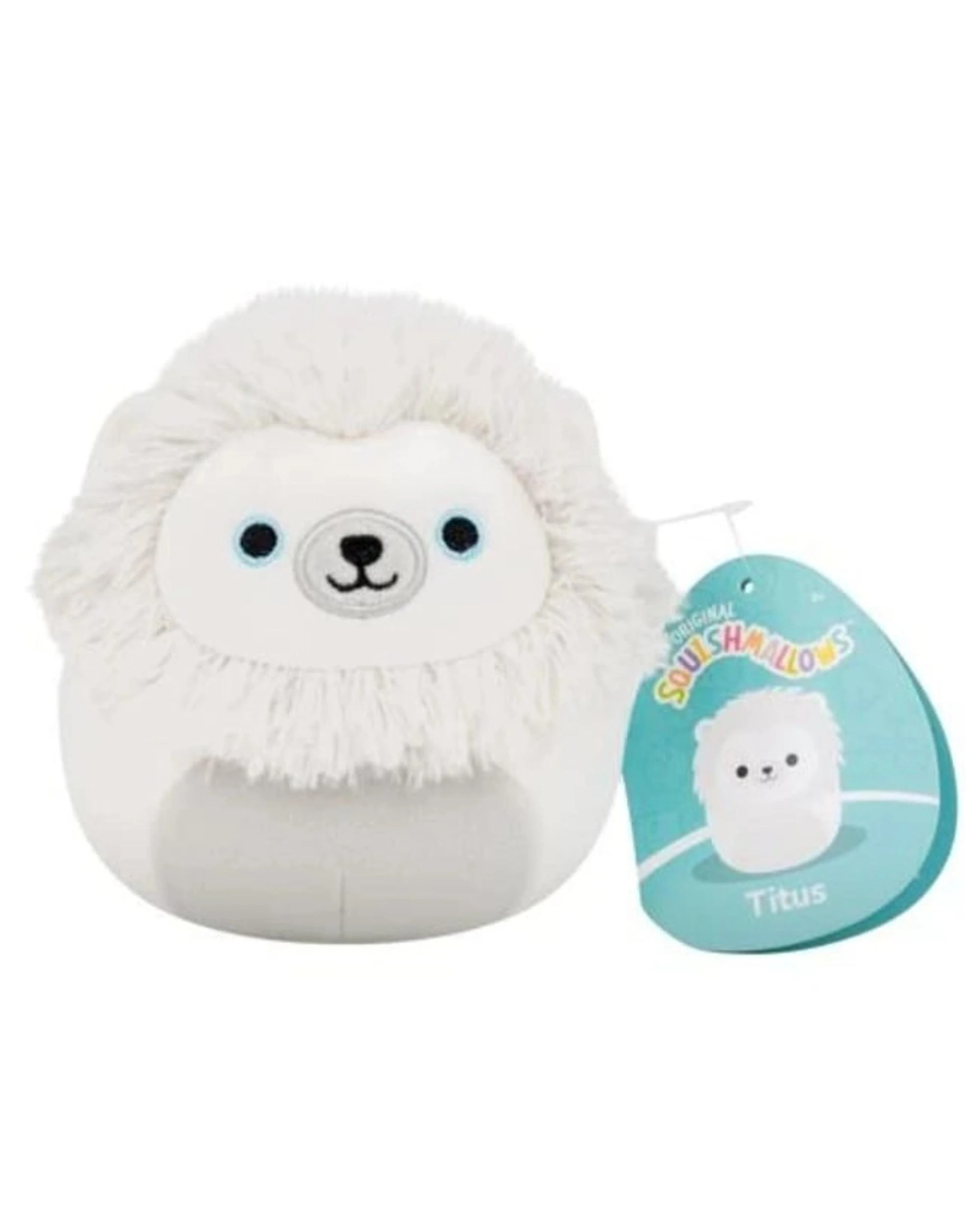4 Squishmallows Titus the Lion 5 inch Plush - White, 4 of 5