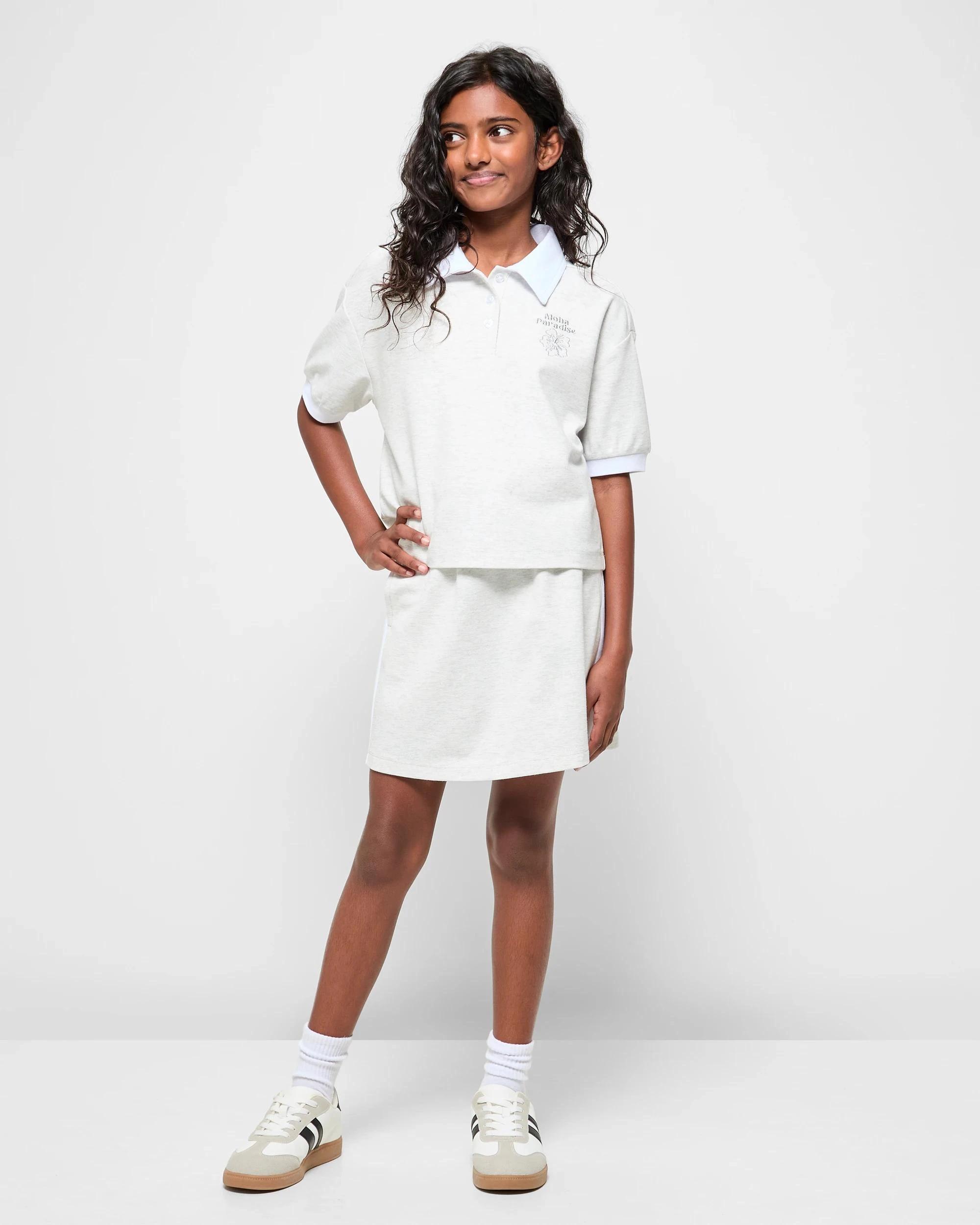 2 Target Australian Cotton Blend Polo Top GREY, 2 of 5