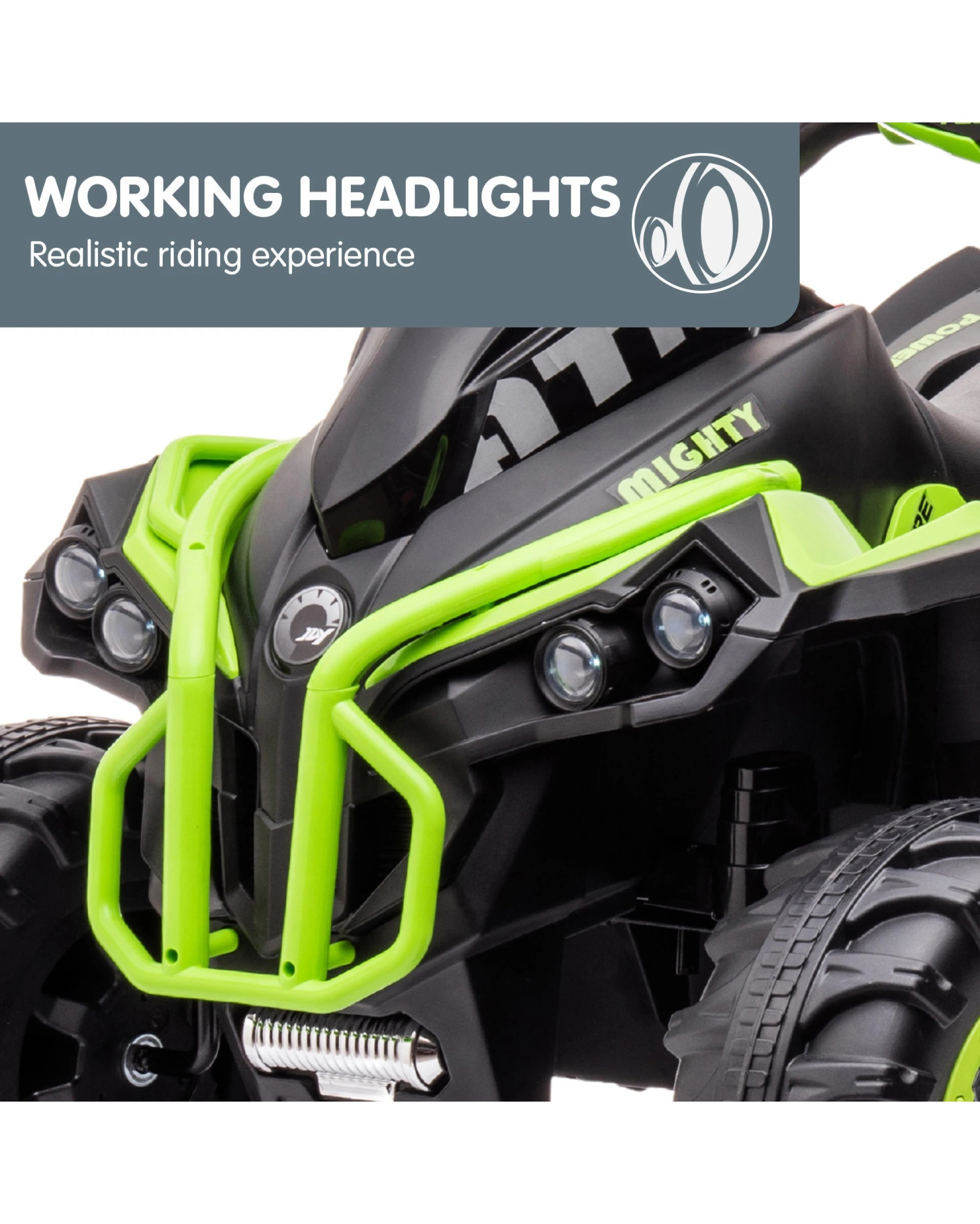 8 Kahuna Gts99 Kids Toy Electric Ride On Quad Bike Toy Atv 50w - Green, 8 of 10