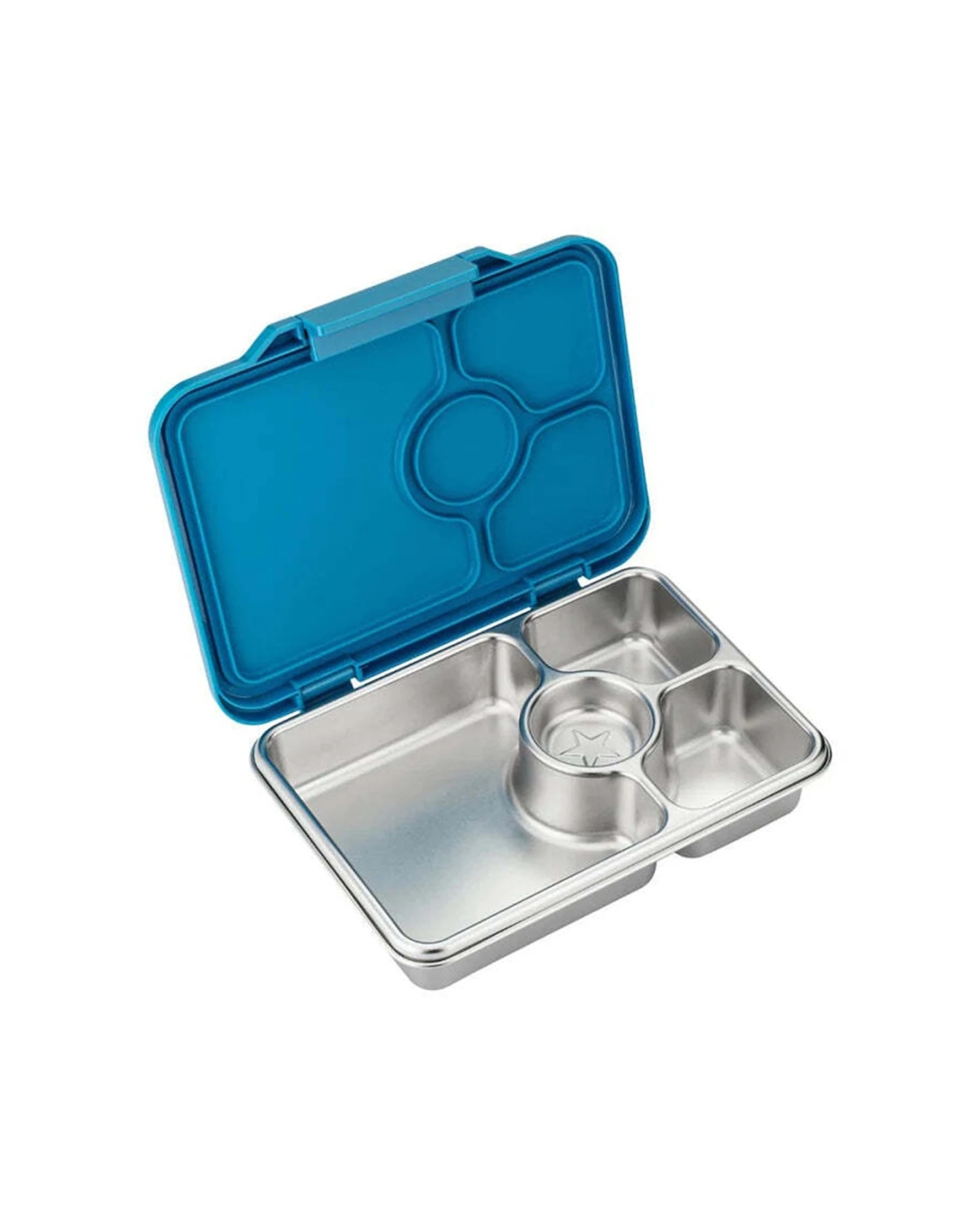 1 Yumbox Panino 4 Compartment Bento Style Lunch Box Normandy - Blue, 1 of 5