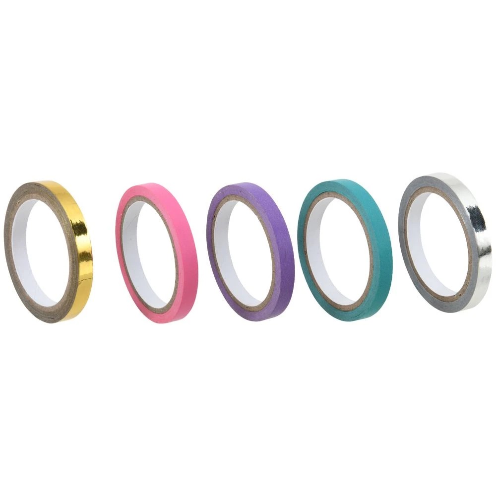 2 Born Mini Washi Tape 5mm x 5m Assorted 5 Pack, 2 of 2