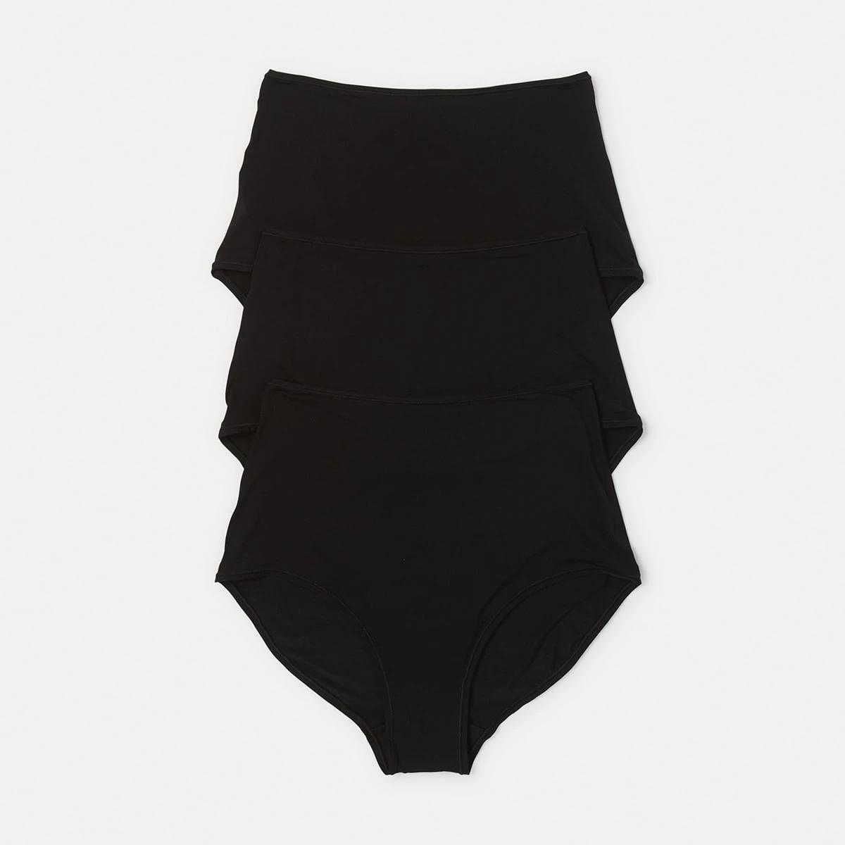 1 3 Pack Supersoft Full Briefs Bk Bk Bk, 1 of 2