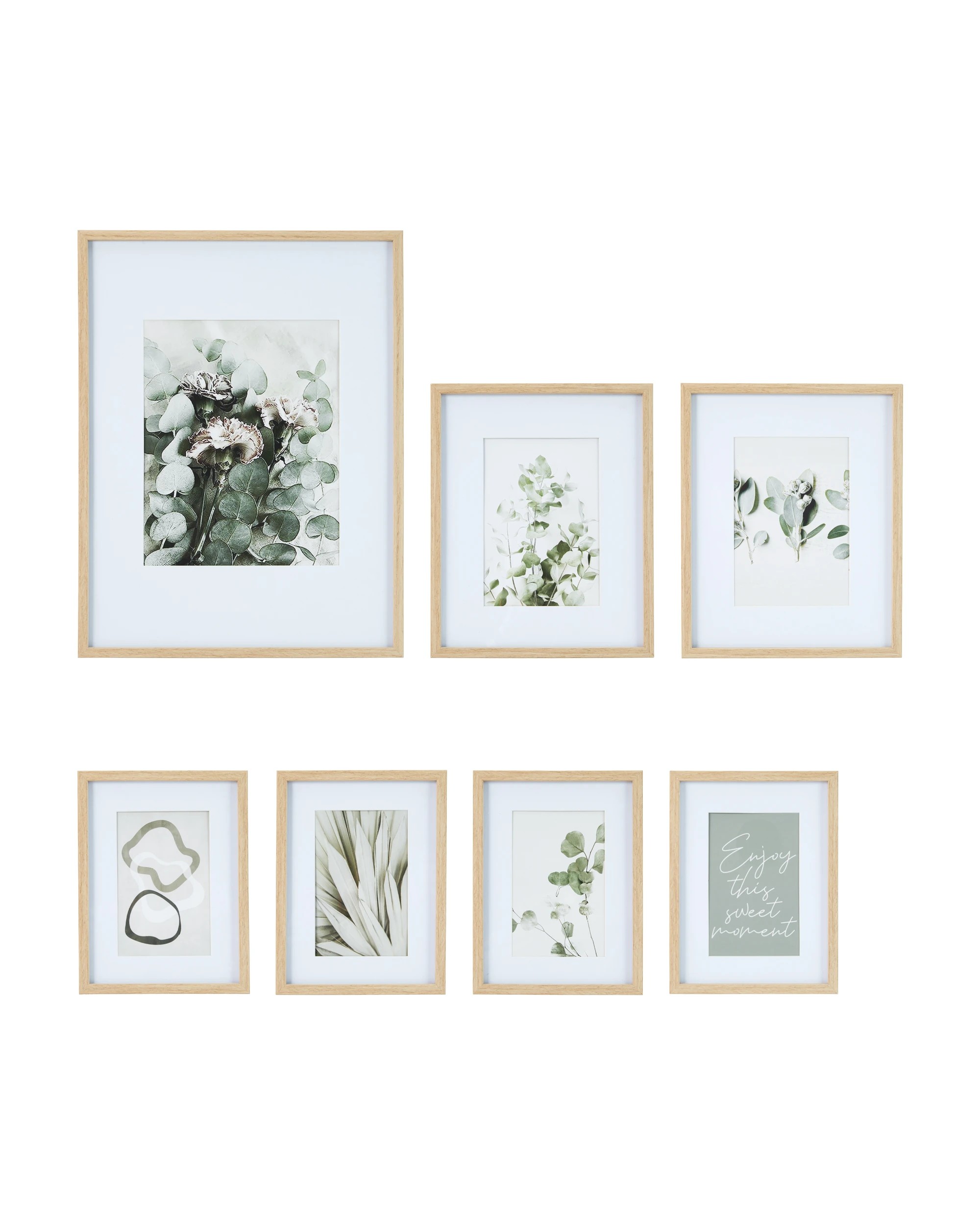 1 7 Piece Gallery Set - Oak, 1 of 6