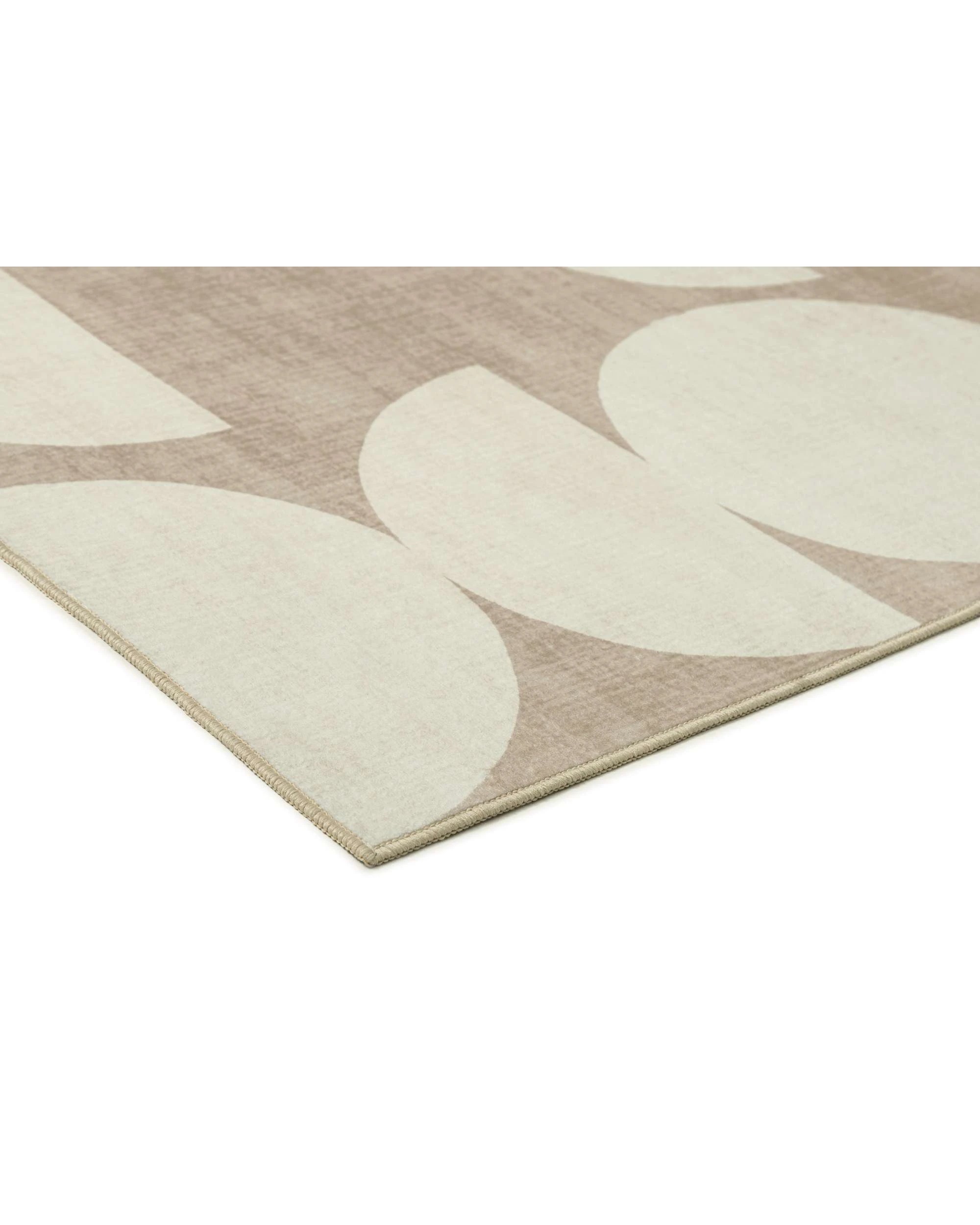 4 Loopsie Tendo Geometric Washable Rug-370cm x 270cm - Beige, 4 of 7