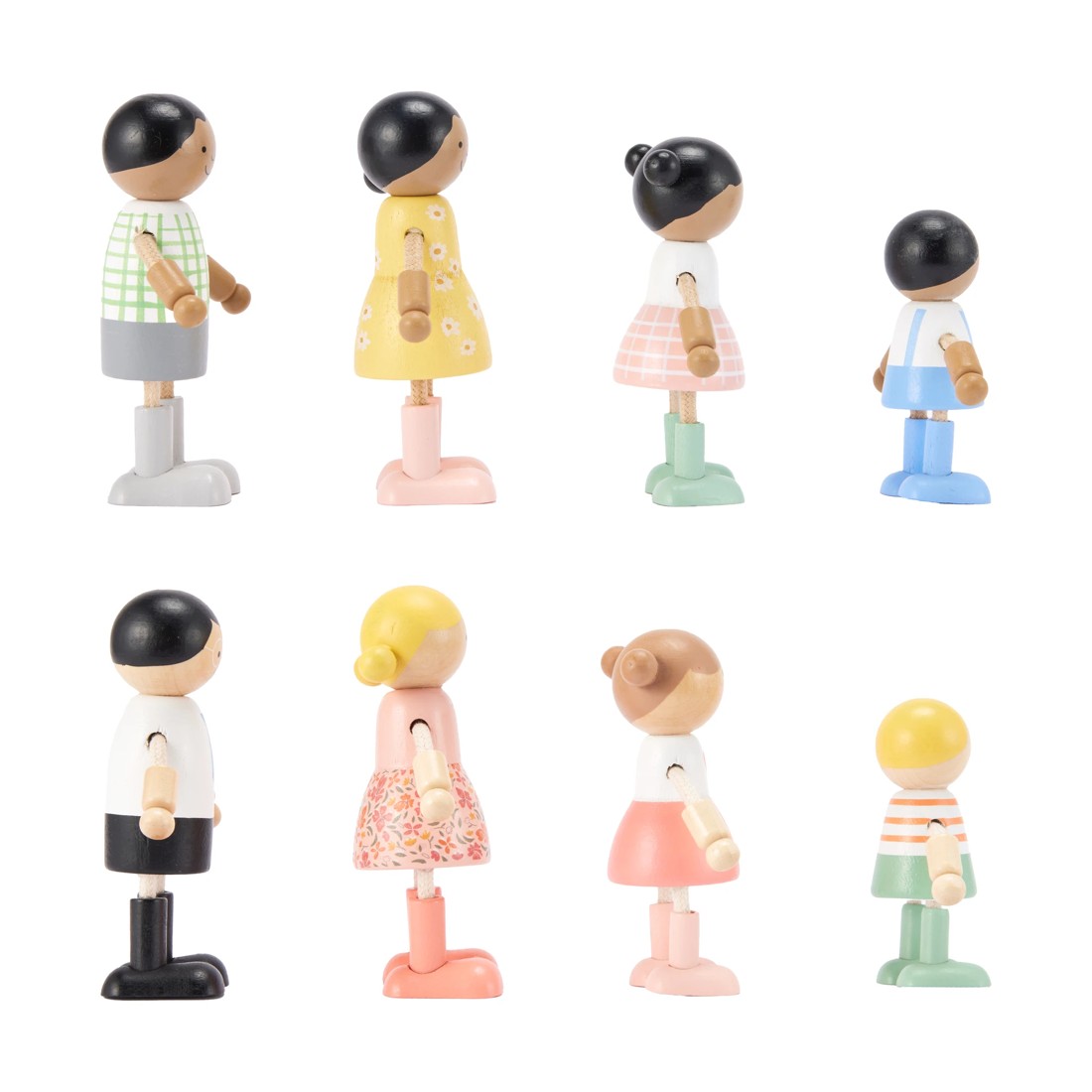 3 4 Piece Wooden Family Set - Assorted, 3 of 9