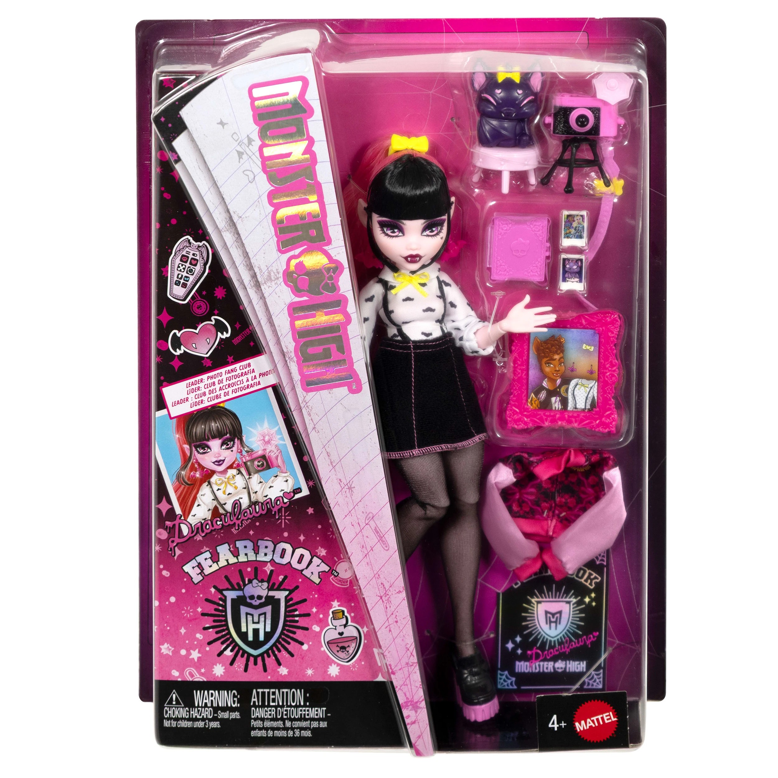 1 Monster High Fearbook Draculaura Fashion Doll Playset, 1 of 5