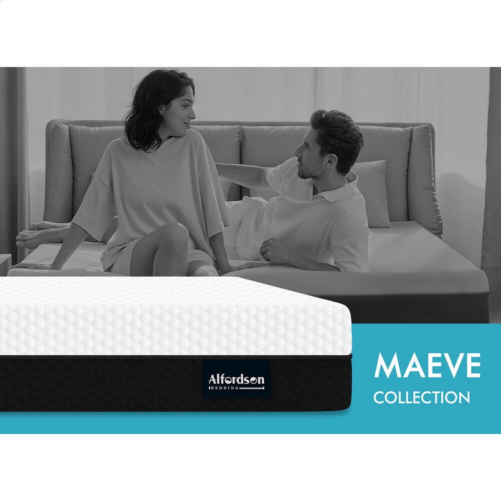 2 Alfordson Mattress Gel Memory Foam Reversible Dual-use Soft Firm - Queen Bed, 2 of 10