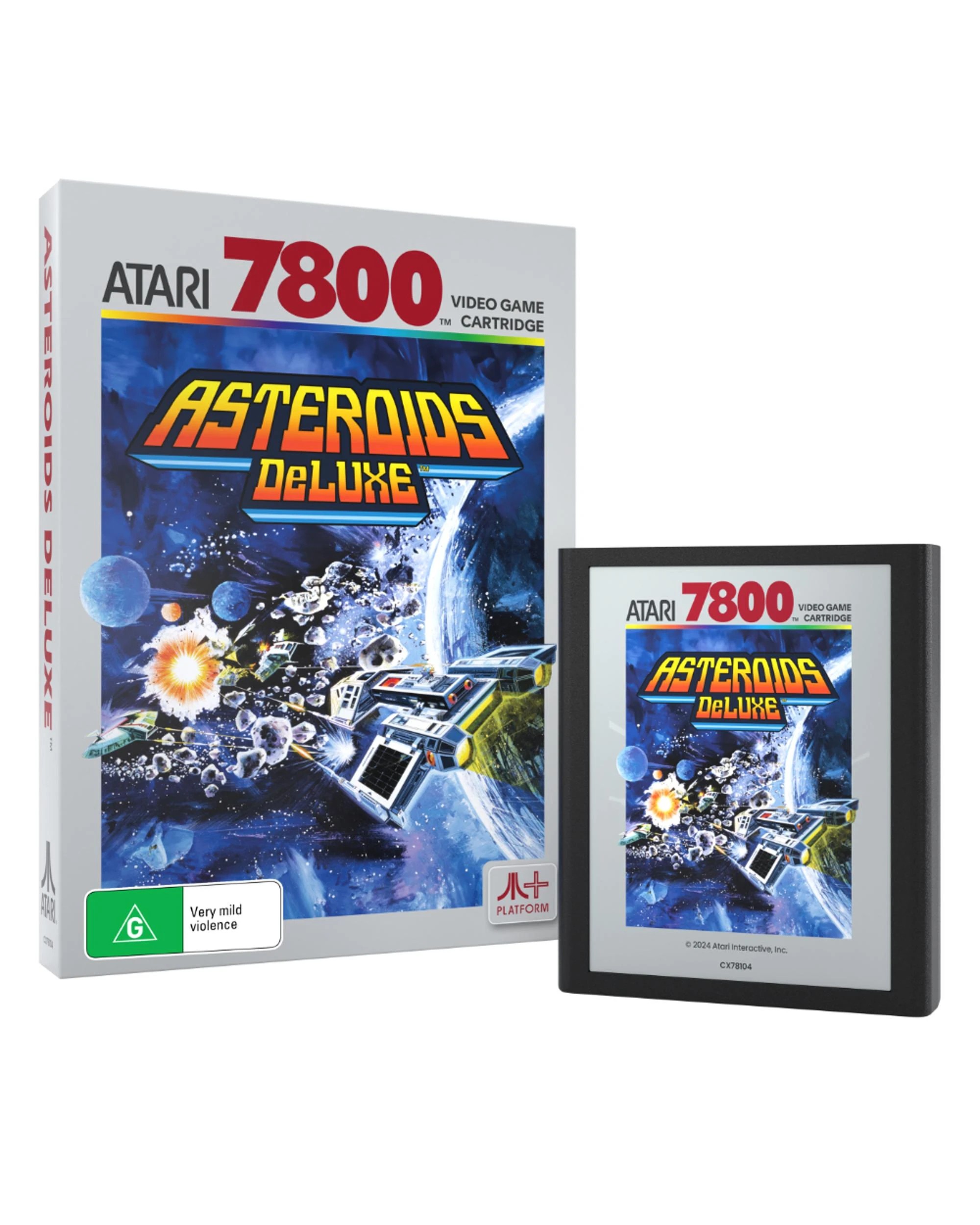 1 Atari Inc. Atari Asteroids Deluxe 7800, 1 of 7