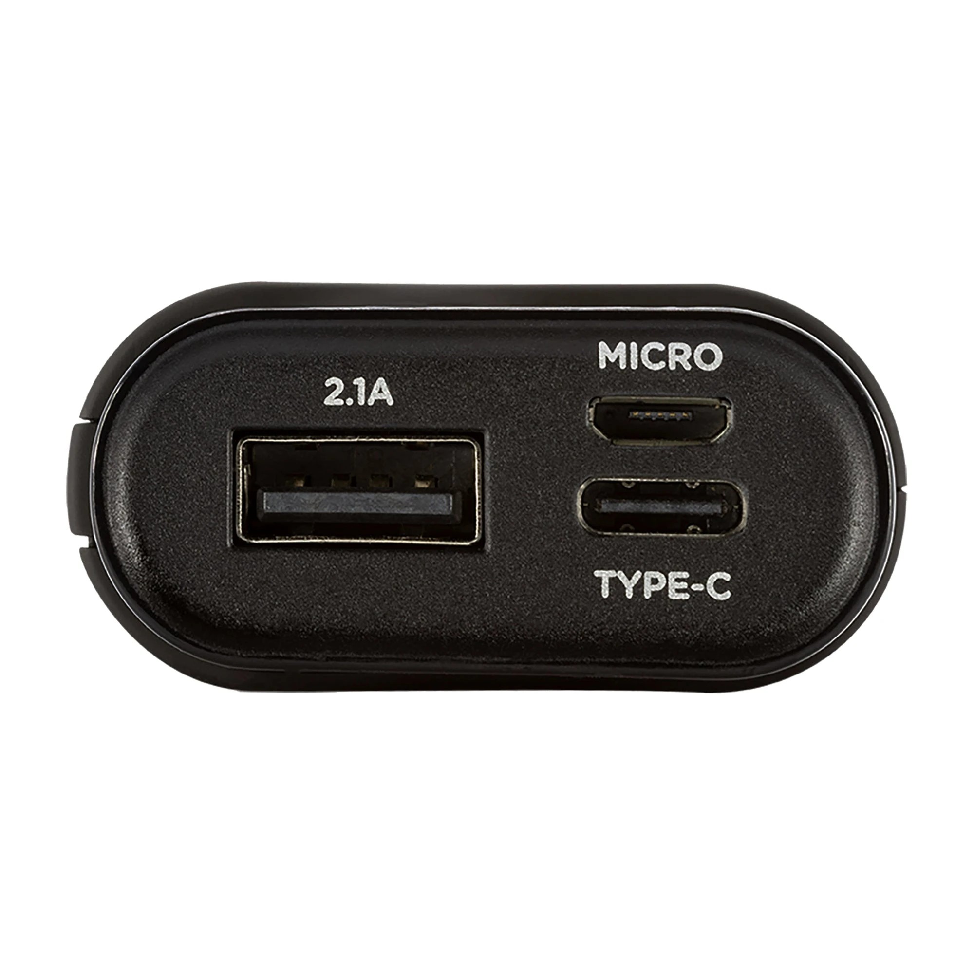 3 Moki 5000mAh Power Bank - Type-C, USB-A, MicroUSB, Black - Black, 3 of 3